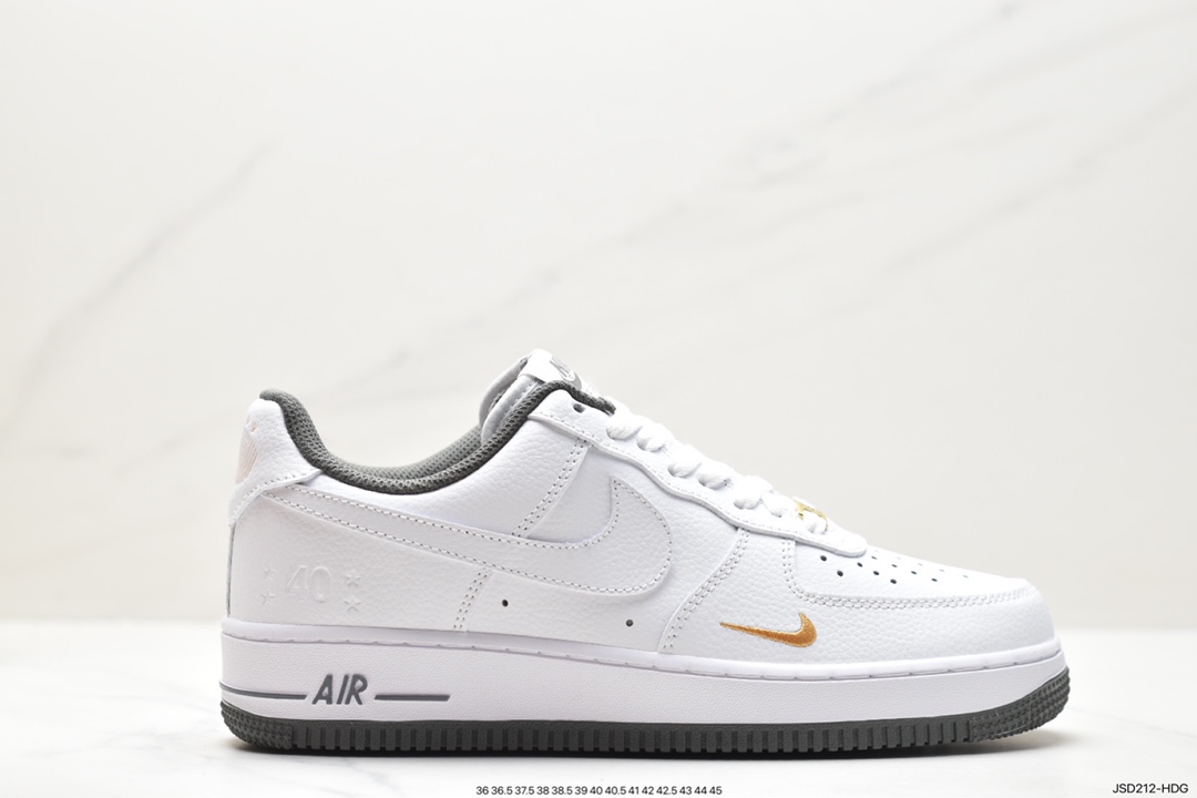 Nike Air Force 1’07 LV8”First Use Red”空军一号板鞋“皮革白红刺绣钩子” DD1225-008