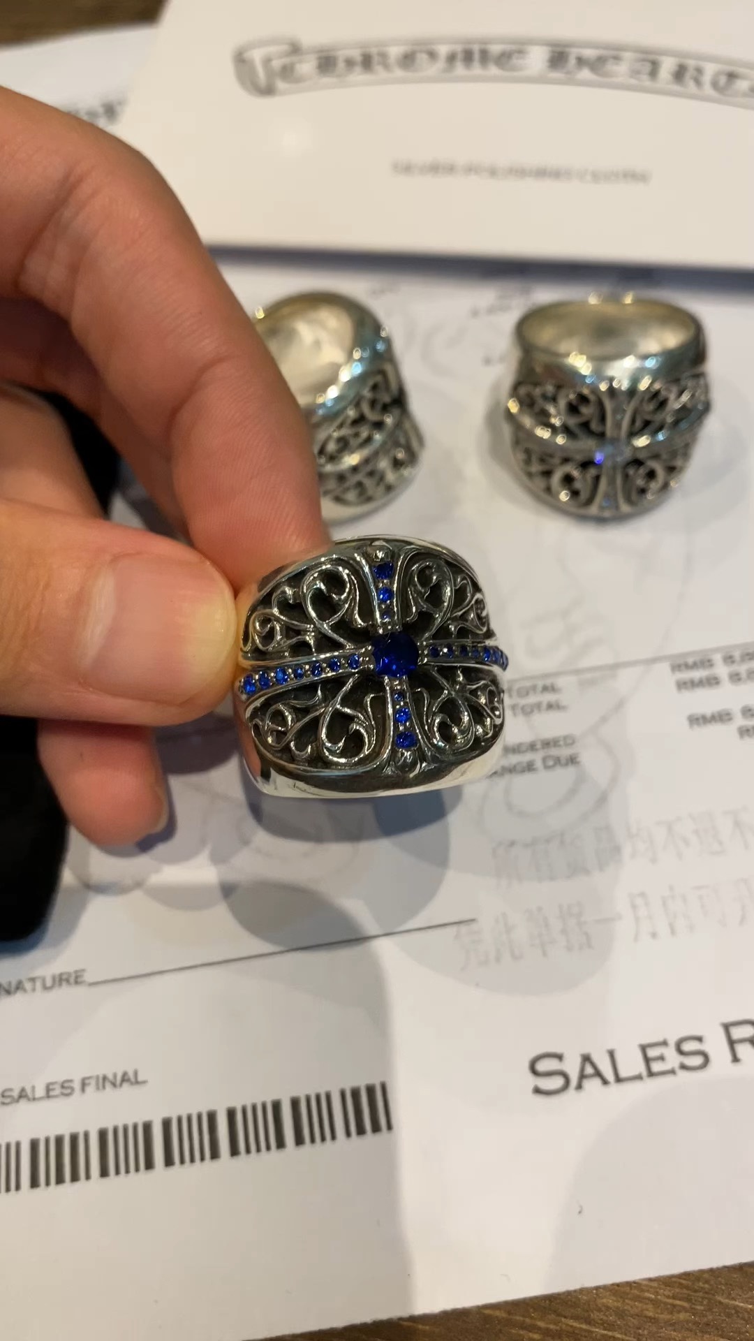 Rings, 925 silver with diamond customization