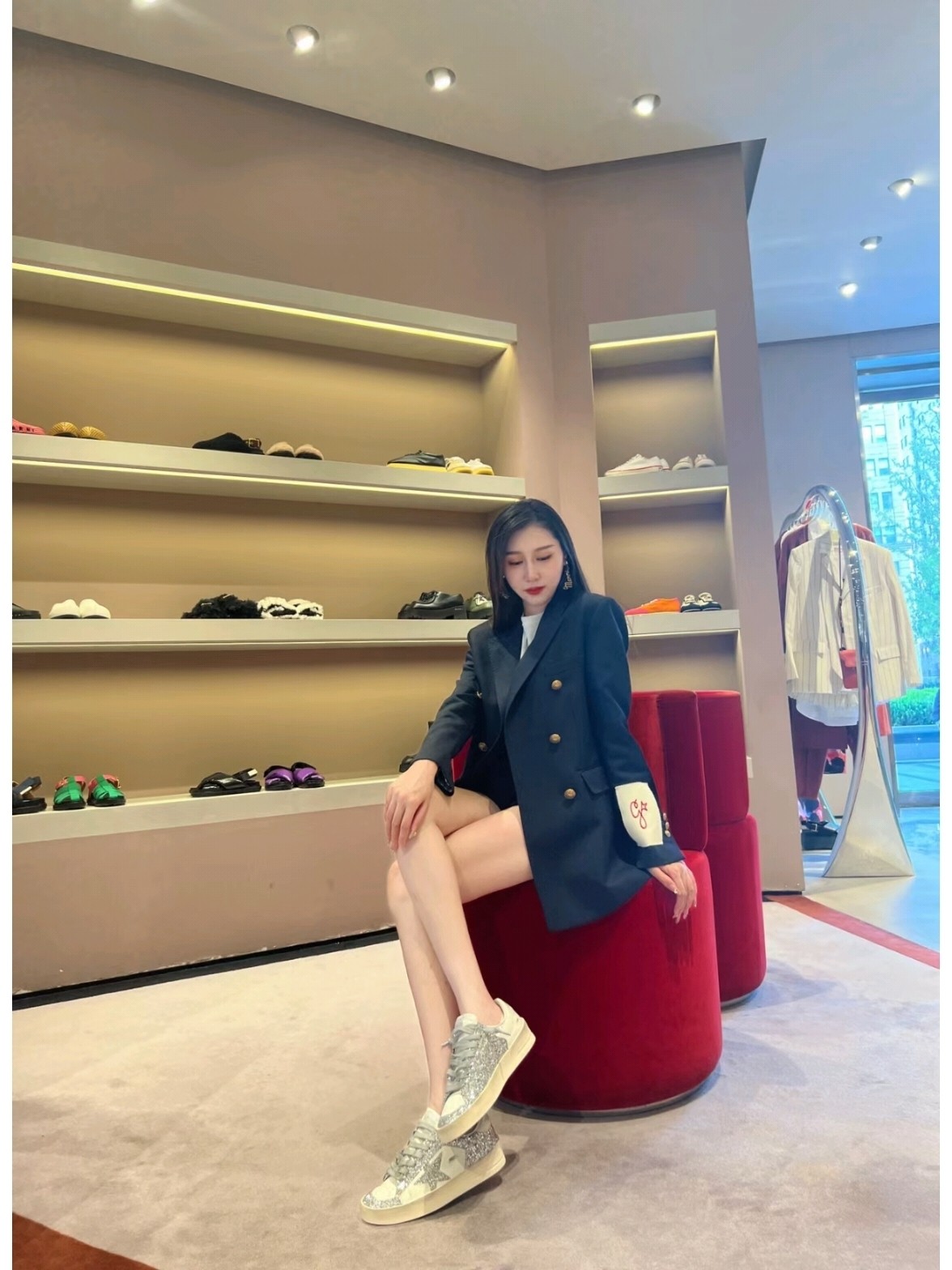 NO:263457,Reference for foot pictures #, casual shoes/sports shoes, sneakers19860909上脚图参考#,休闲鞋/运动鞋,sneakers,Women's Shoes