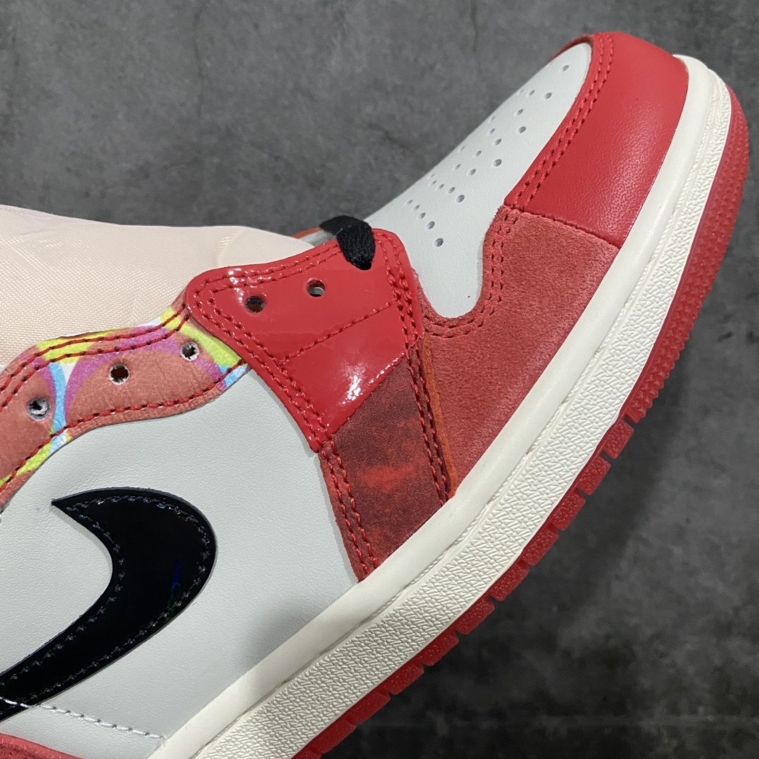 图片[6]-【外贸纯原】Air Jordan 1 Retro High OG \” Next Chapter \” 蜘蛛侠2.0 AJ1乔1高帮文化篮球鞋 DV1748-601n国内一线头部知名大厂出品高端外贸零售专供品质 正确炫彩反光漆皮原鞋原楦头纸板开发 原厂竖纹防尘纸极致一眼正品既视感 整体楦型最大限度还原公司正品  尺码：40 40.5 41 42 42.5 43 44 44.5 45 46 47.5-莆田鞋批发中心