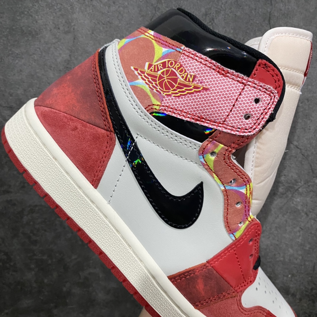 图片[7]-【外贸纯原】Air Jordan 1 Retro High OG \” Next Chapter \” 蜘蛛侠2.0 AJ1乔1高帮文化篮球鞋 DV1748-601n国内一线头部知名大厂出品高端外贸零售专供品质 正确炫彩反光漆皮原鞋原楦头纸板开发 原厂竖纹防尘纸极致一眼正品既视感 整体楦型最大限度还原公司正品  尺码：40 40.5 41 42 42.5 43 44 44.5 45 46 47.5-莆田鞋批发中心