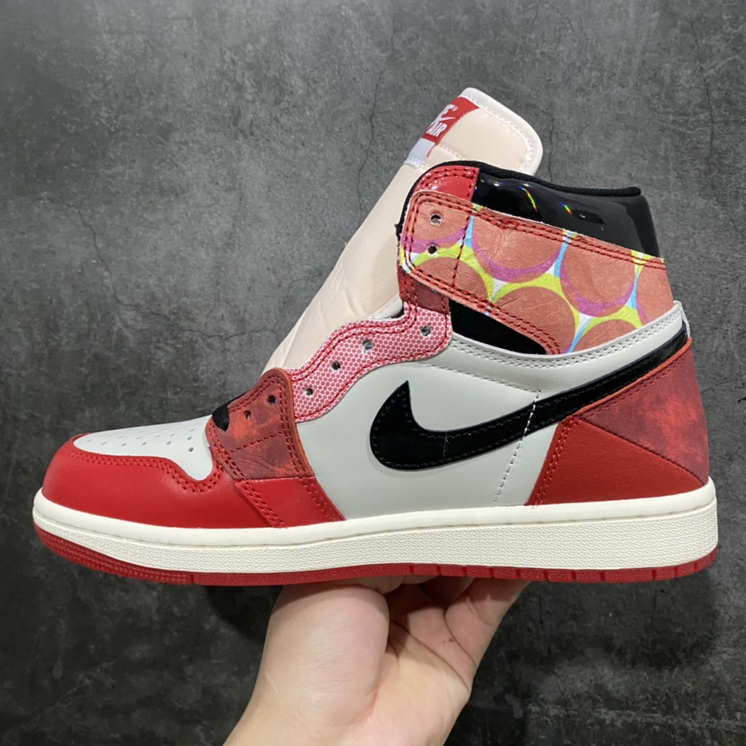 图片[2]-【外贸纯原】Air Jordan 1 Retro High OG \” Next Chapter \” 蜘蛛侠2.0 AJ1乔1高帮文化篮球鞋 DV1748-601n国内一线头部知名大厂出品高端外贸零售专供品质 正确炫彩反光漆皮原鞋原楦头纸板开发 原厂竖纹防尘纸极致一眼正品既视感 整体楦型最大限度还原公司正品  尺码：40 40.5 41 42 42.5 43 44 44.5 45 46 47.5-莆田鞋批发中心