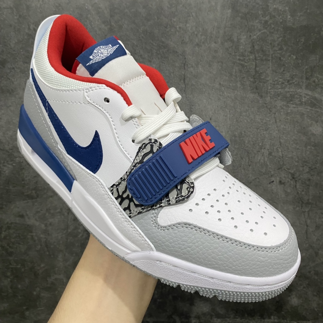 图片[3]-【小绿X版】Air Jordan Legacy AJ312 低帮白蓝 货号：CD7069-104n目前市场最好版本 优于之前各代号版本n最新原鞋开发 独家鞋底模具 目前市场最正确版型 后跟处饰有标志性爆裂纹覆盖层 正确官方原盒原配整洁度一流 鞋身采用了头层皮制作 平台电商直供首选 售后超低  尺码：36 36.5 37.5 38 38.39 40 40.5 41 42 42.5 43 44 44.5 45 46 47.5-莆田鞋批发中心