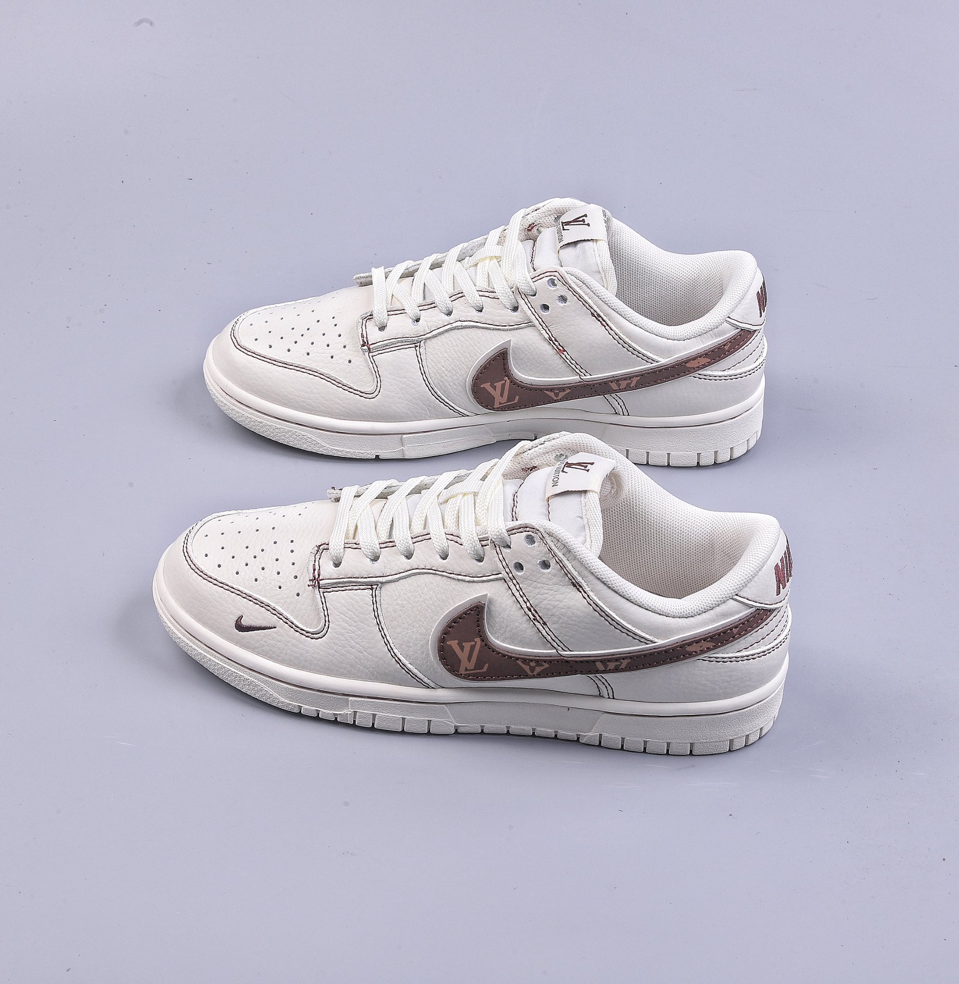 Nk SB Dunk Low LV joint-beige dark brown DD1391-108