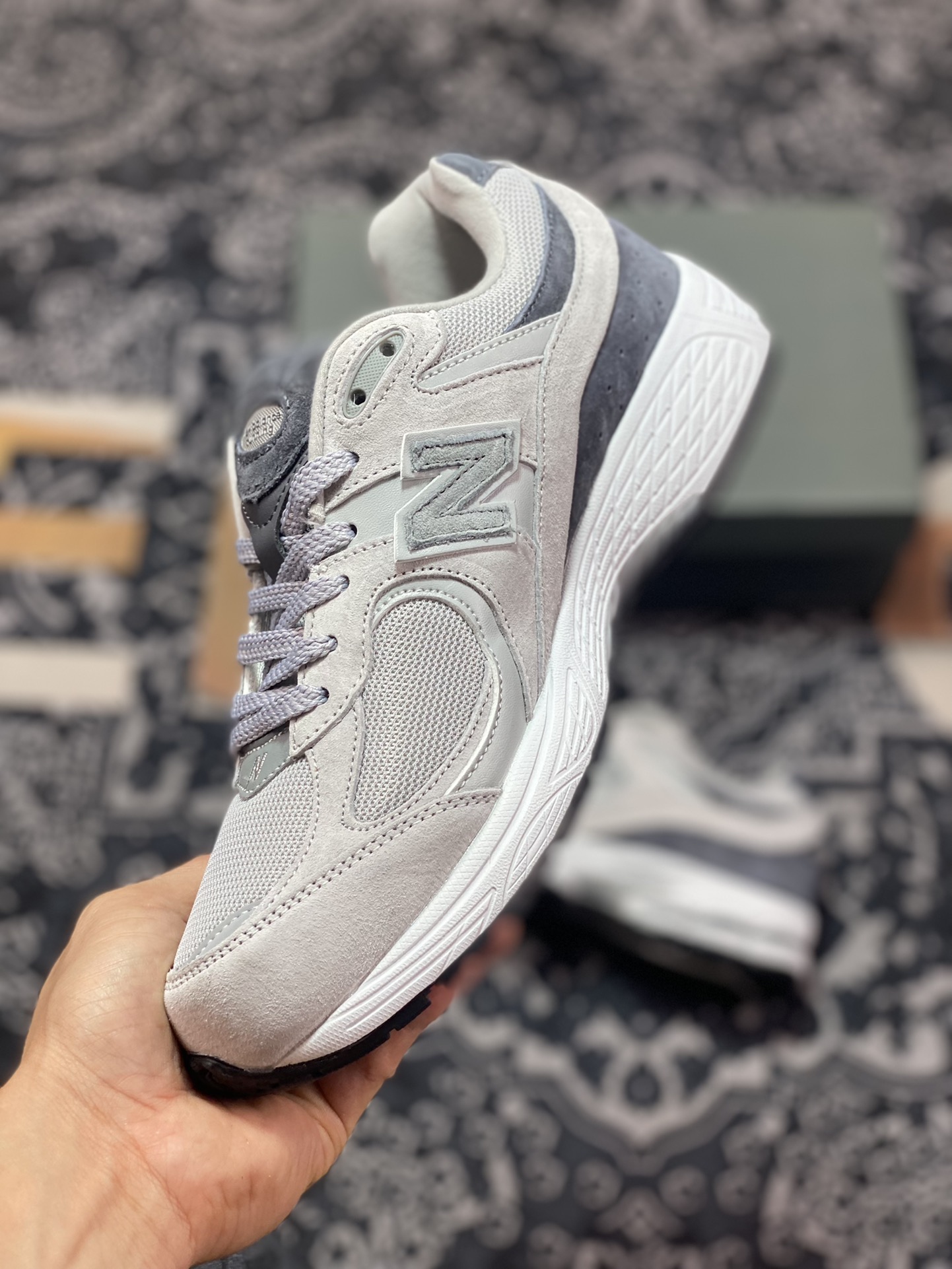 -NBNew Balance 2002R ”Light Dark Grey” series low-top running shoes ”Splicing cold gray dark gray” M2002RJD