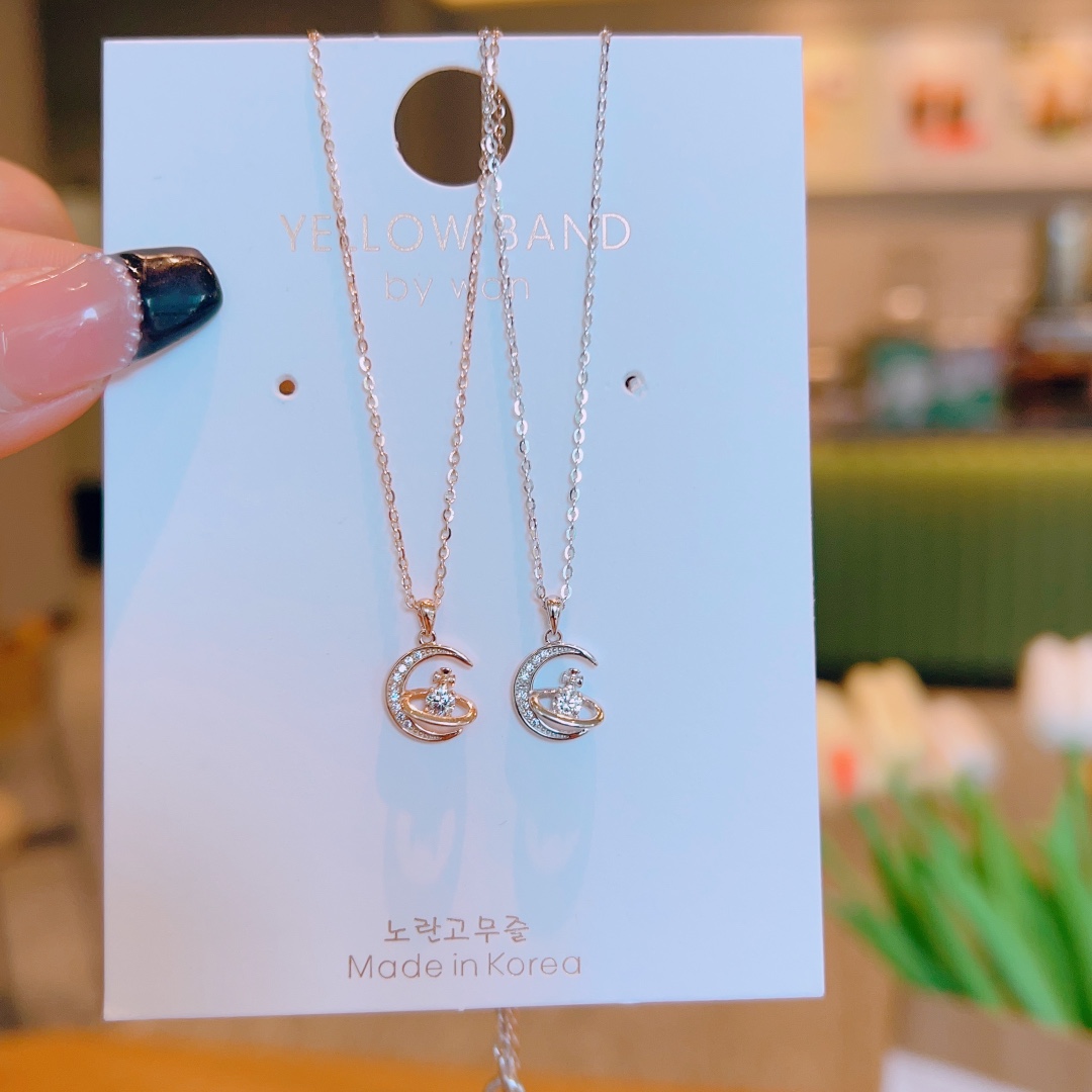 アーティスティックアレルギー対応シルバーネックレスゴールド ウェディングギフト