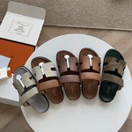 Hermes Shoes Sandals UK 7 Star Replica
 Calfskin Cowhide Epsom Rubber Casual