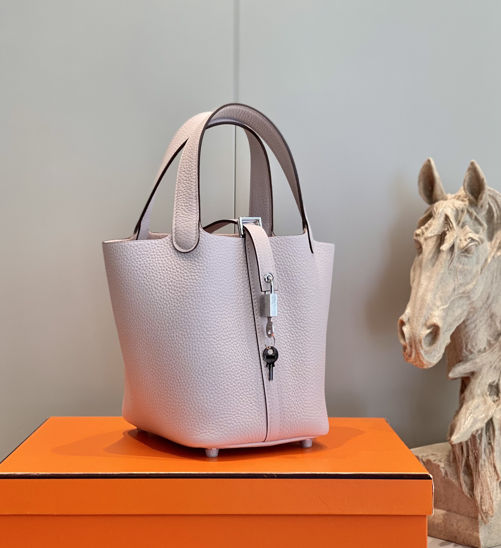 爱马仕 Hermès 高定典藏经典高奢皮具手袋托特包斜挎包女包 #6262F69B 4