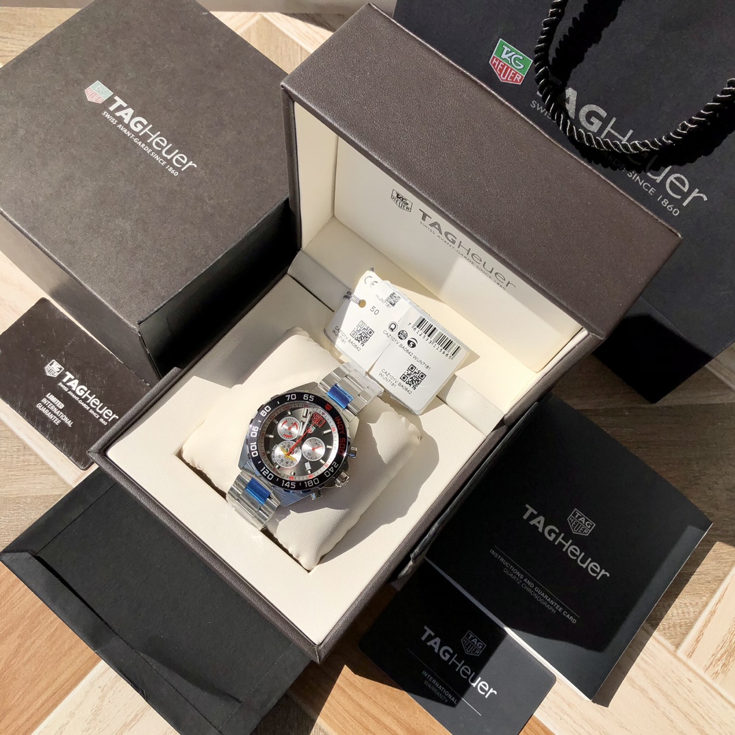 lote. ¡Serie Tagheuer TAG Heuer F1 original, edición conmemorativa especial Fórmula Indiana 500! ¡Reloj de cu…