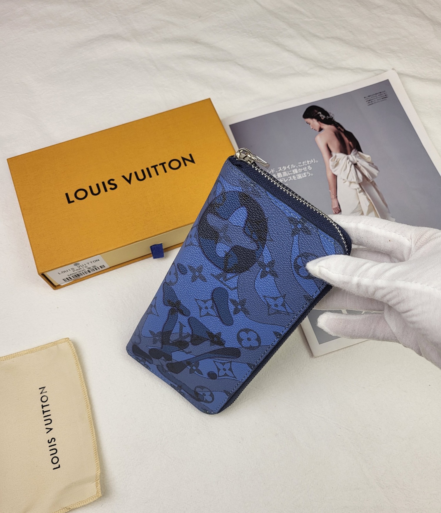 Wallet held in a hand