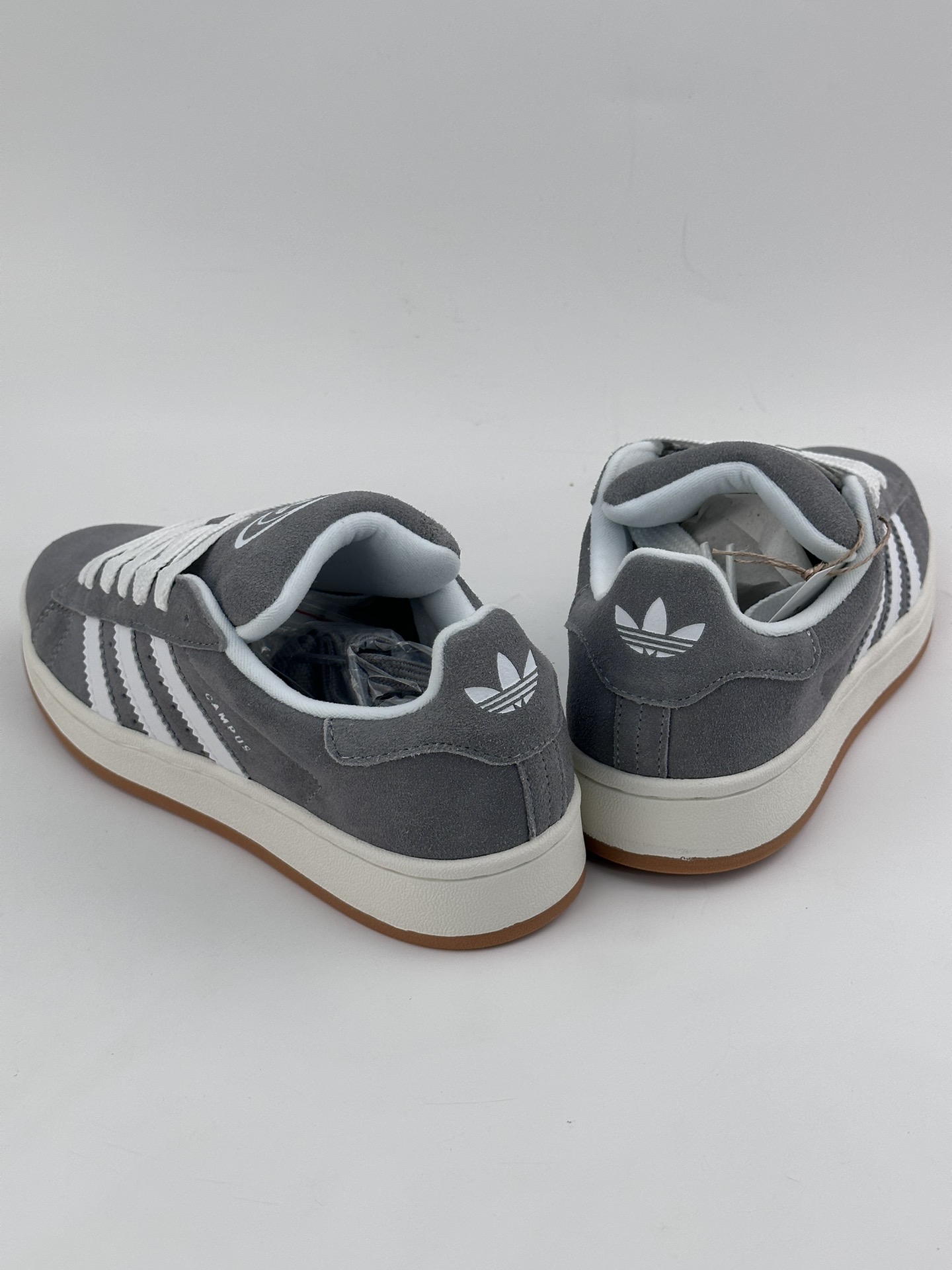 AD Campus 00s suede gray and white retro trend casual bread shoes HQ8707