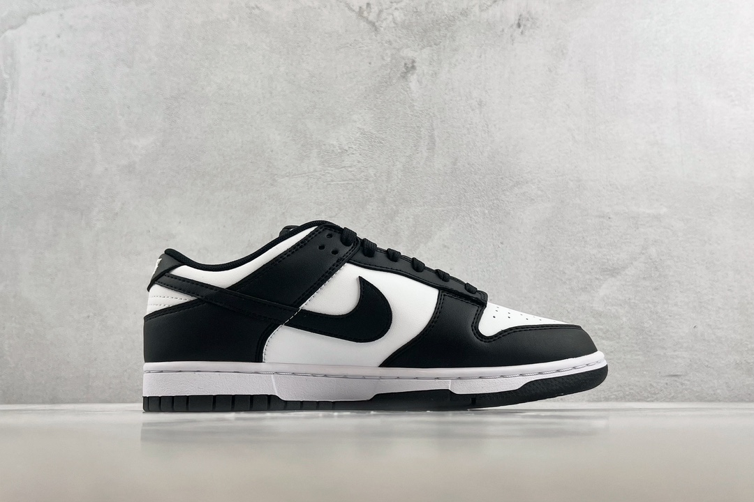 180 Nike Dunk Low Retro "Black" 黑白熊猫 DD1391-100