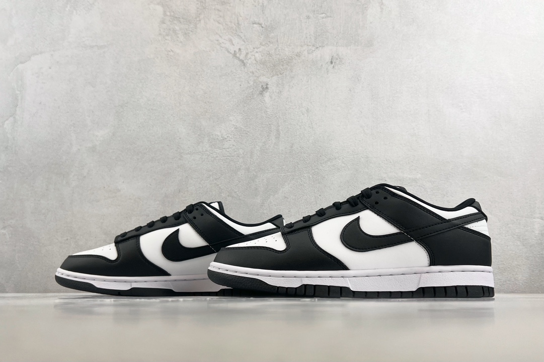 180 Nike Dunk Low Retro "Black" 黑白熊猫 DD1391-100