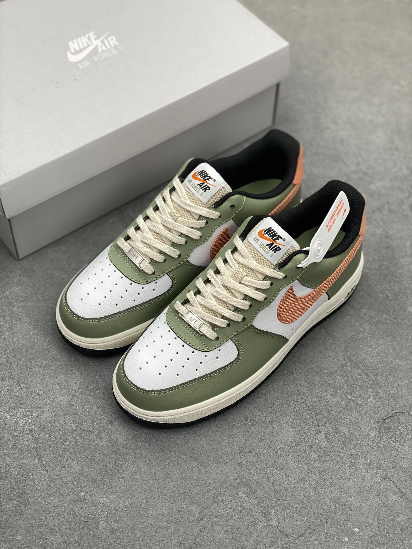 Nike Air Force 1 Low Olive Aura/Sail Casual Shoes FD0758-386 9 i1688751546 3506 7