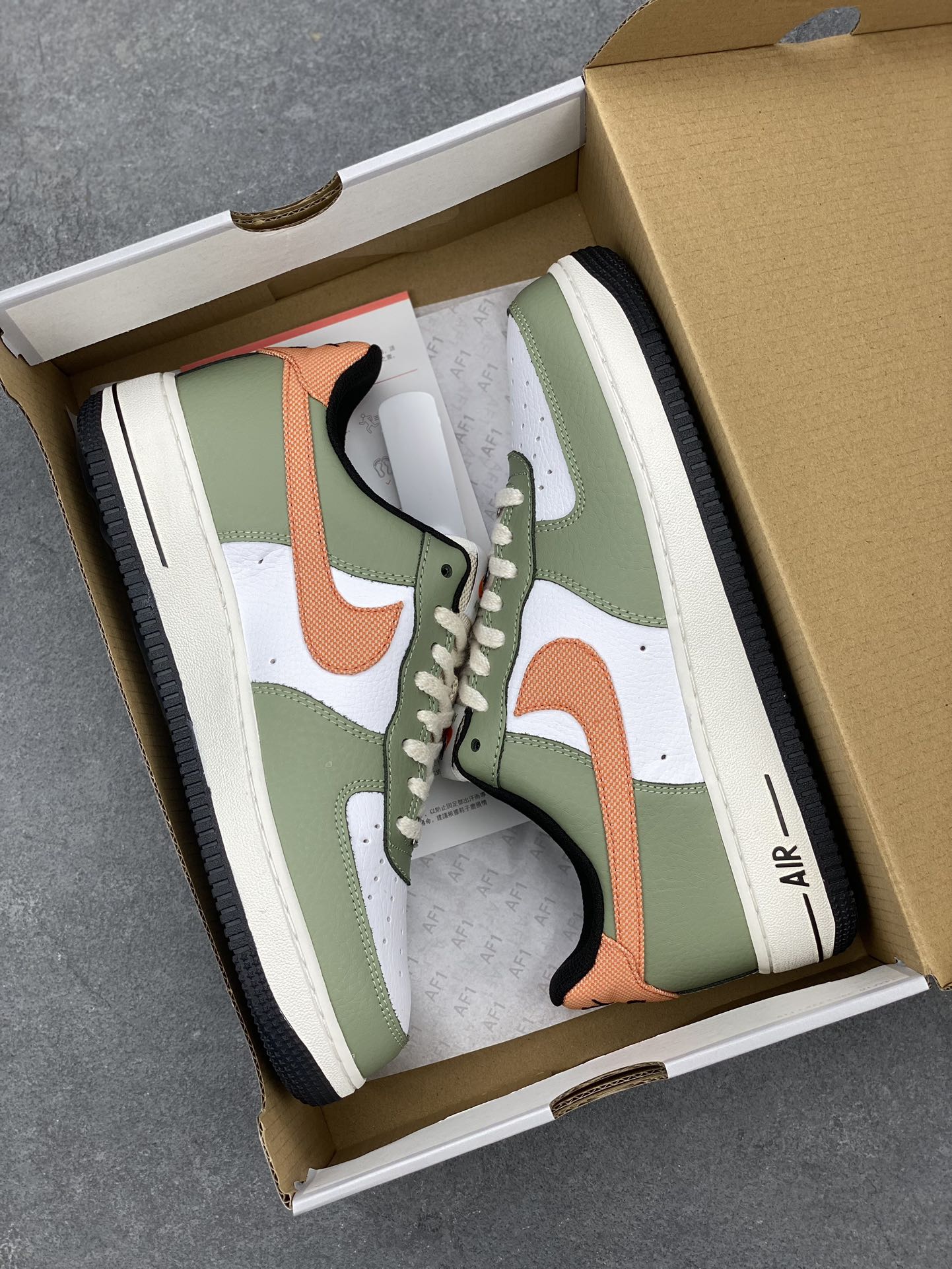 Nike Air Force 1 Low Olive Aura/Sail Casual Shoes FD0758-386 10 i1688751546 7085 8