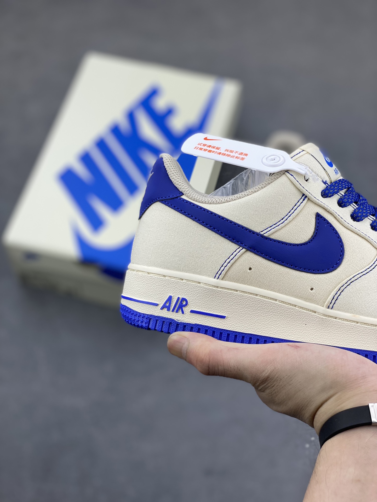 Nike Air Force 1 '07 Low Blue/White Canvas Sneakers - Limited Edition 5 i1688751783 1817 4