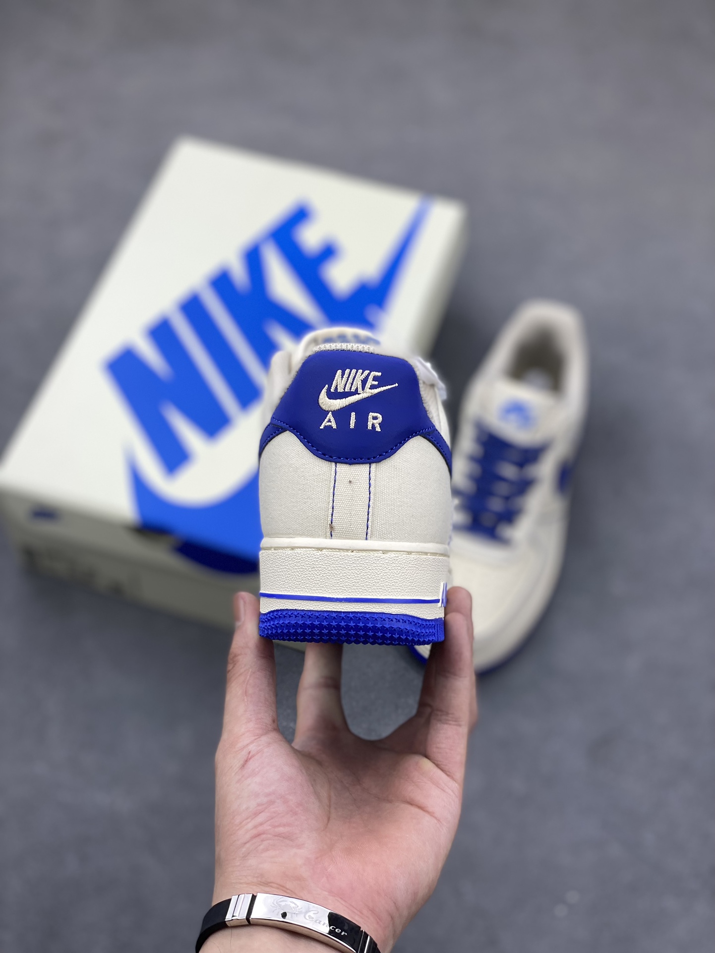 Nike Air Force 1 '07 Low Blue/White Canvas Sneakers - Limited Edition 4 i1688751783 2052 3