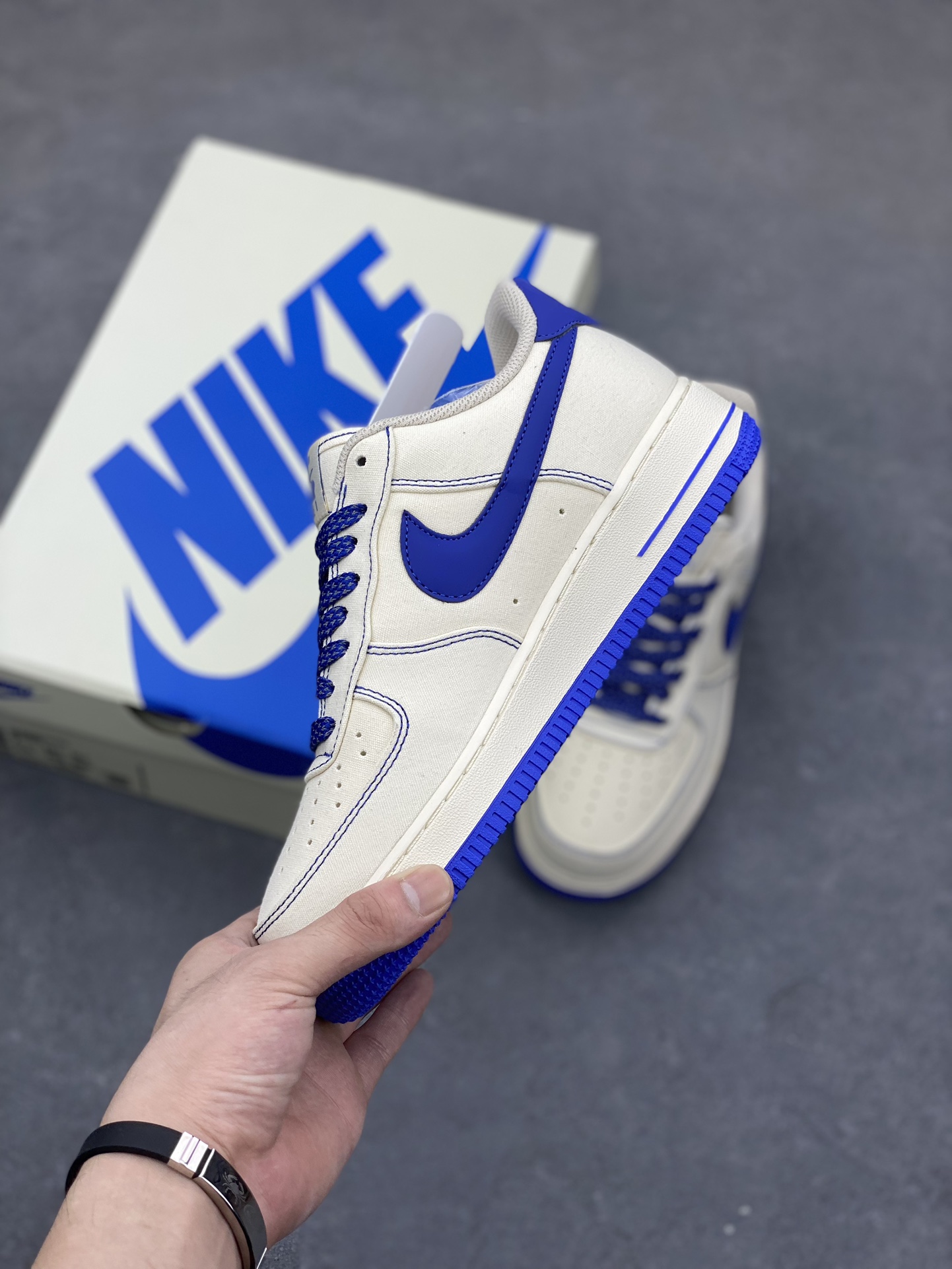 Nike Air Force 1 '07 Low Blue/White Canvas Sneakers - Limited Edition 3 i1688751783 7632 2