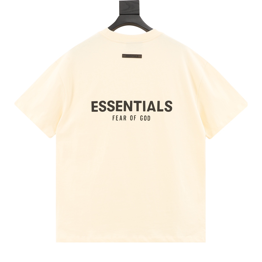 FEAR OF GOD FOG ESSENTIALS 复线 双排硅胶字母短袖T恤