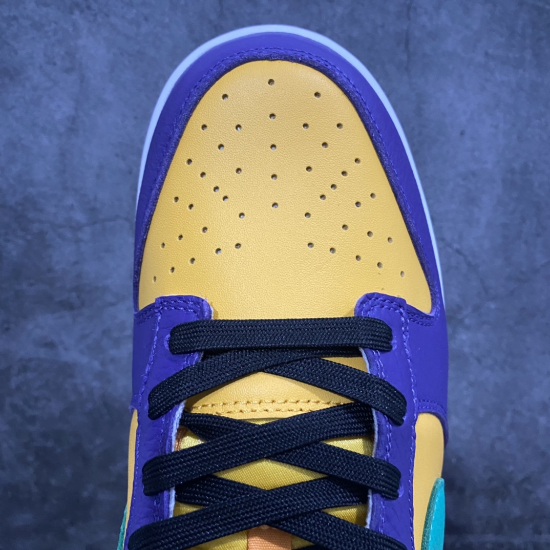 Z version pure original NK Dunk Low Los Angeles Sparks Purple Yellow DO9581-500