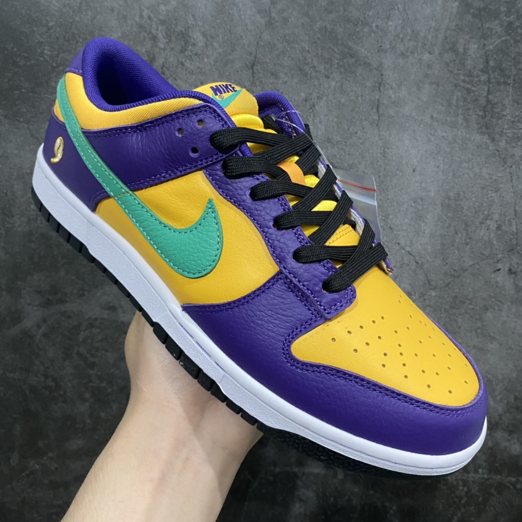 Z version pure original NK Dunk Low Los Angeles Sparks Purple Yellow DO9581-500