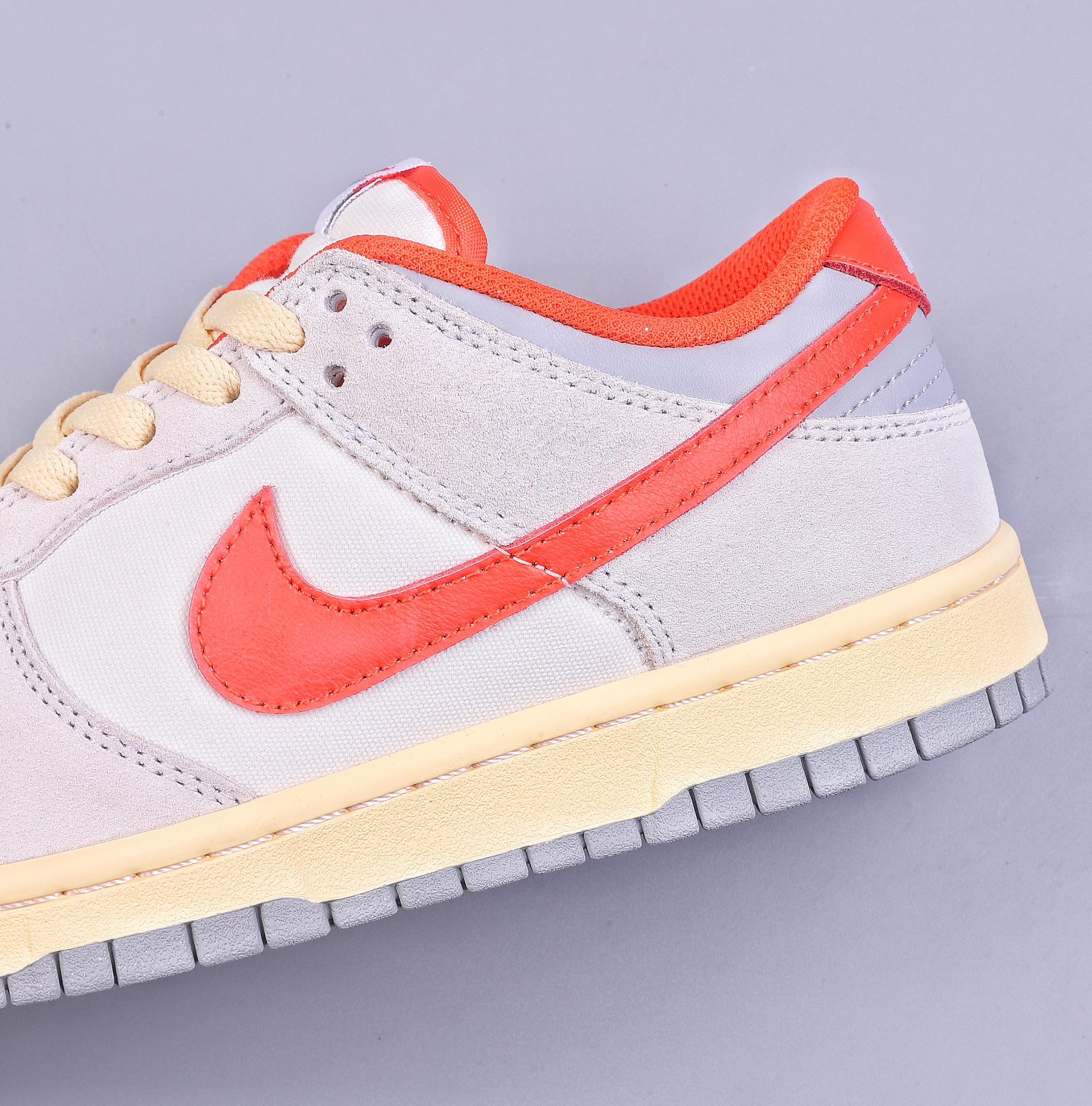 J Nike SB Dunk Low Canvas White Gray Red FJ5429-133