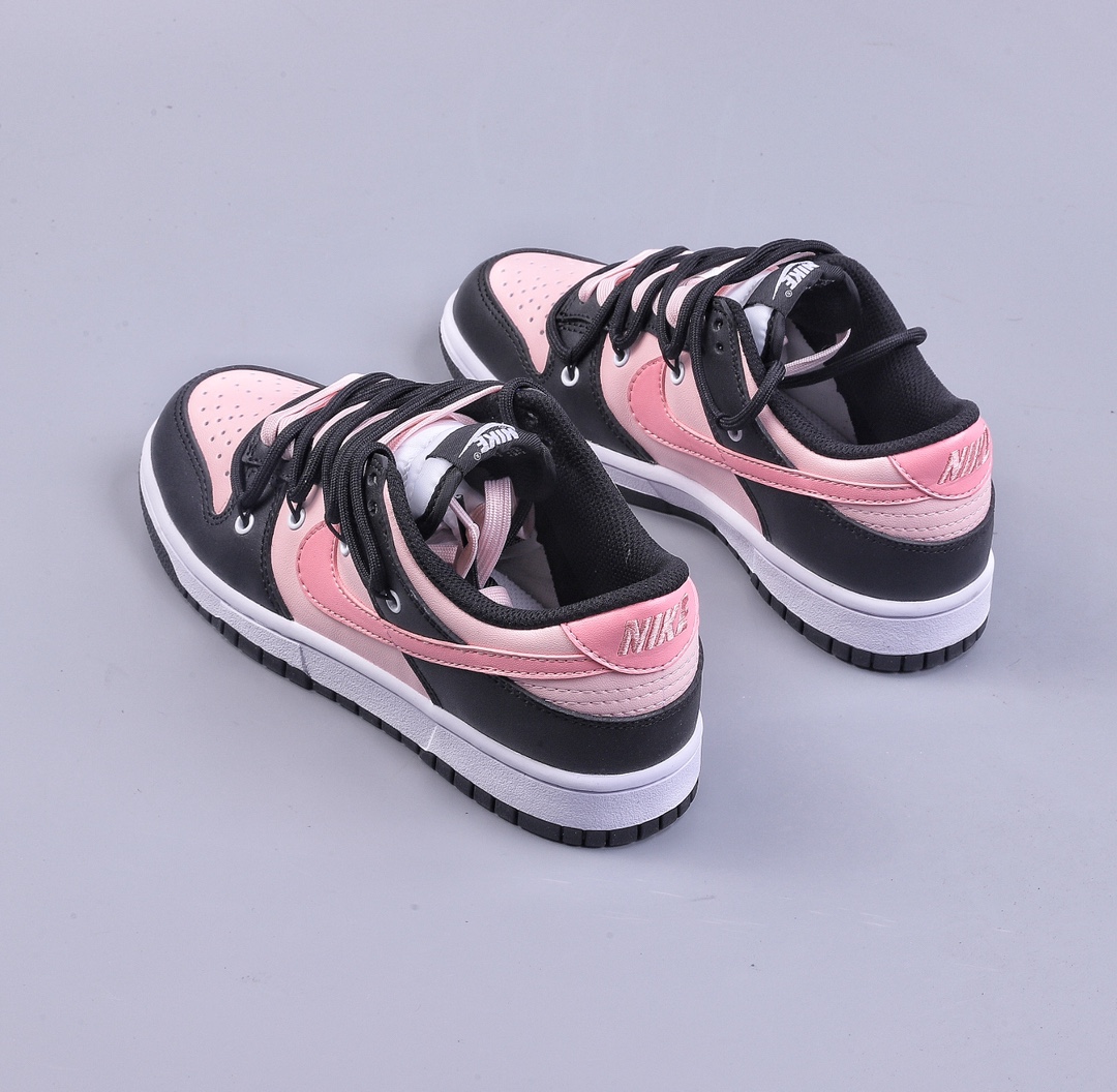 OW Custom Gift Box Nk Dunk Low Tokyo Raspberry Black Pink Custom Edition Deconstructed Strap Casual Sneakers CW1590-100