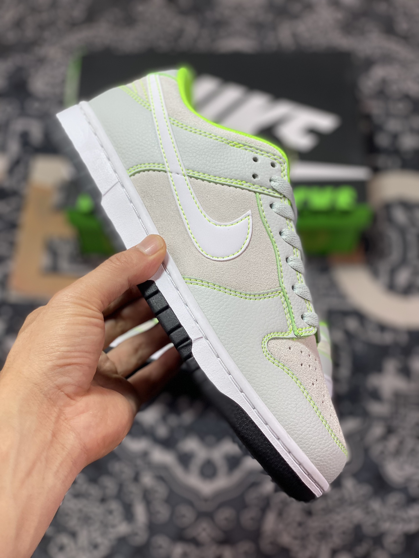 Nike SB Dunk Low PE ”University of Oregon” Dunk Shoes ”White Fluorescent Green Oregon Ducks” FQ7260-001