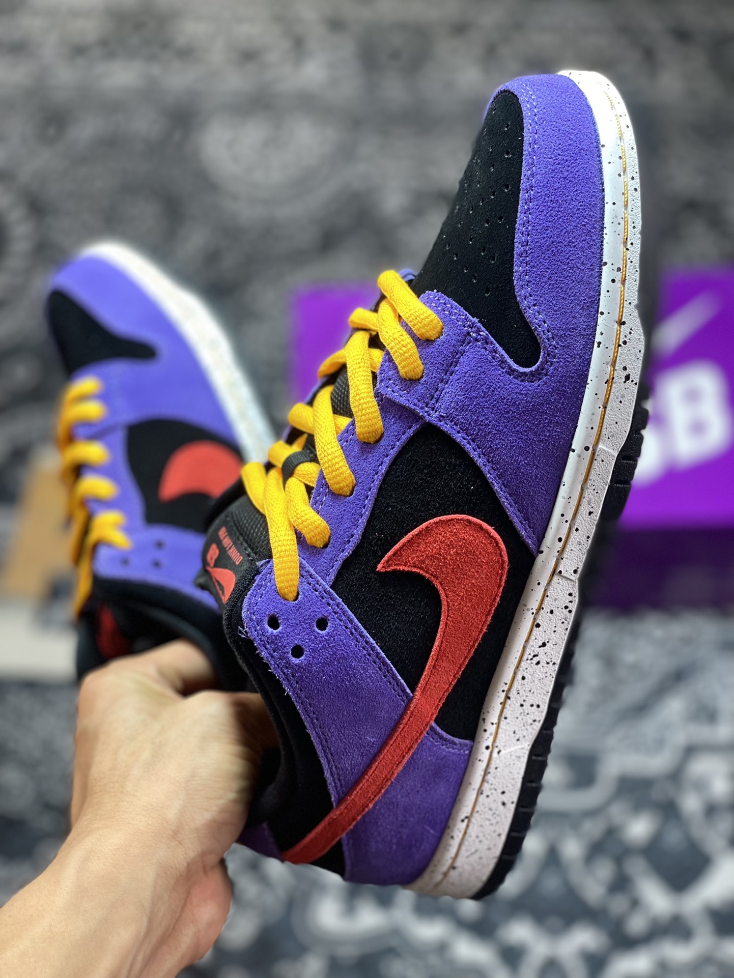 NK Dunk SB Low Pro ”acg“ 蝎子莱莱 黑紫 低帮休闲运动板鞋 BQ6817-008