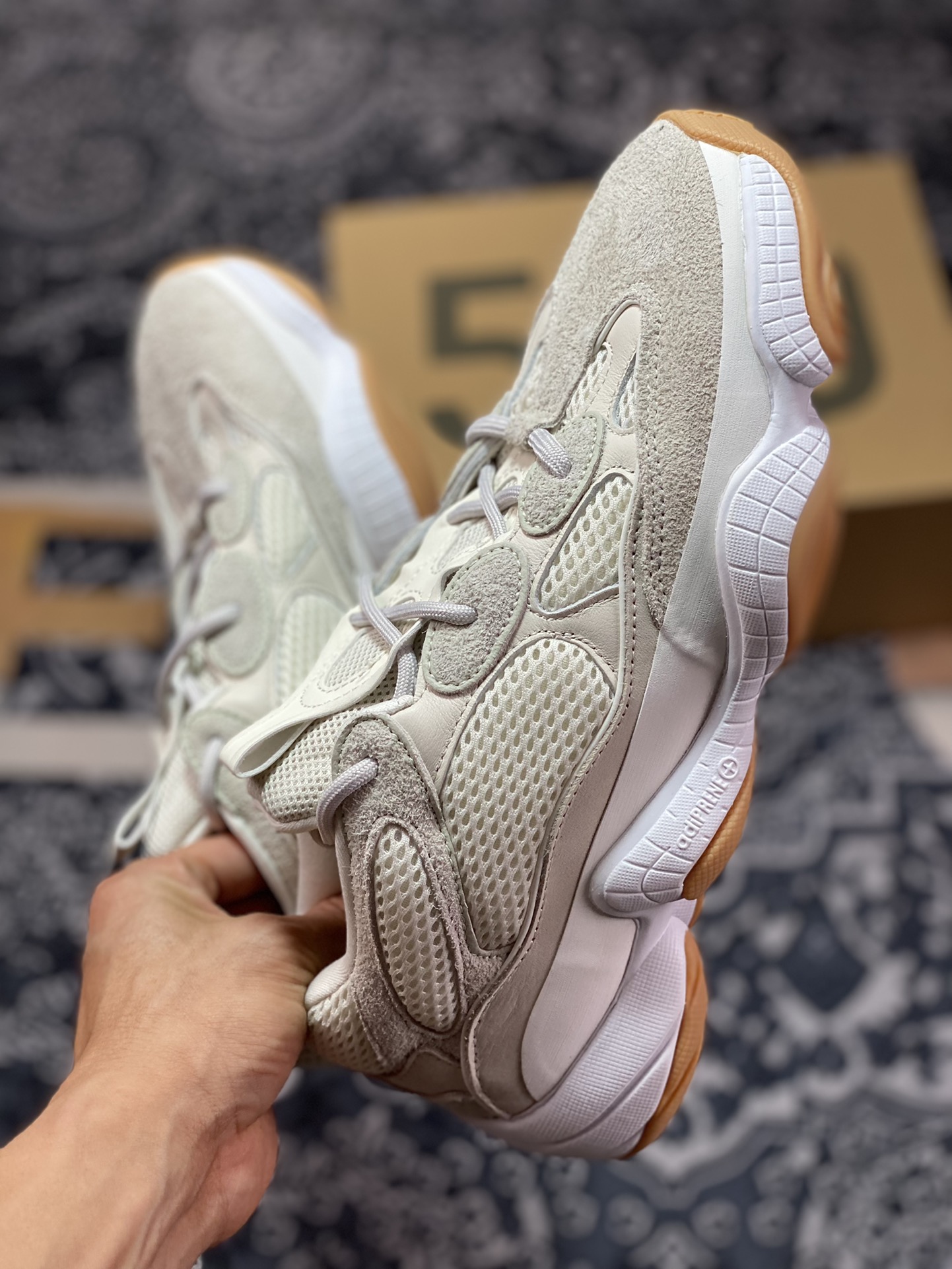 AD Yeezy 500 Pure Original ID1600 Defines Top Production Craftsmanship