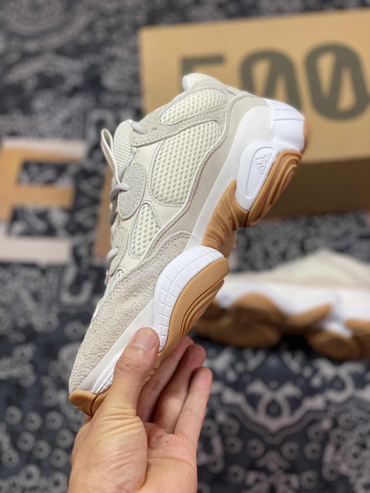 AD Yeezy 500 Pure Original ID1600 Defines Top Production Craftsmanship