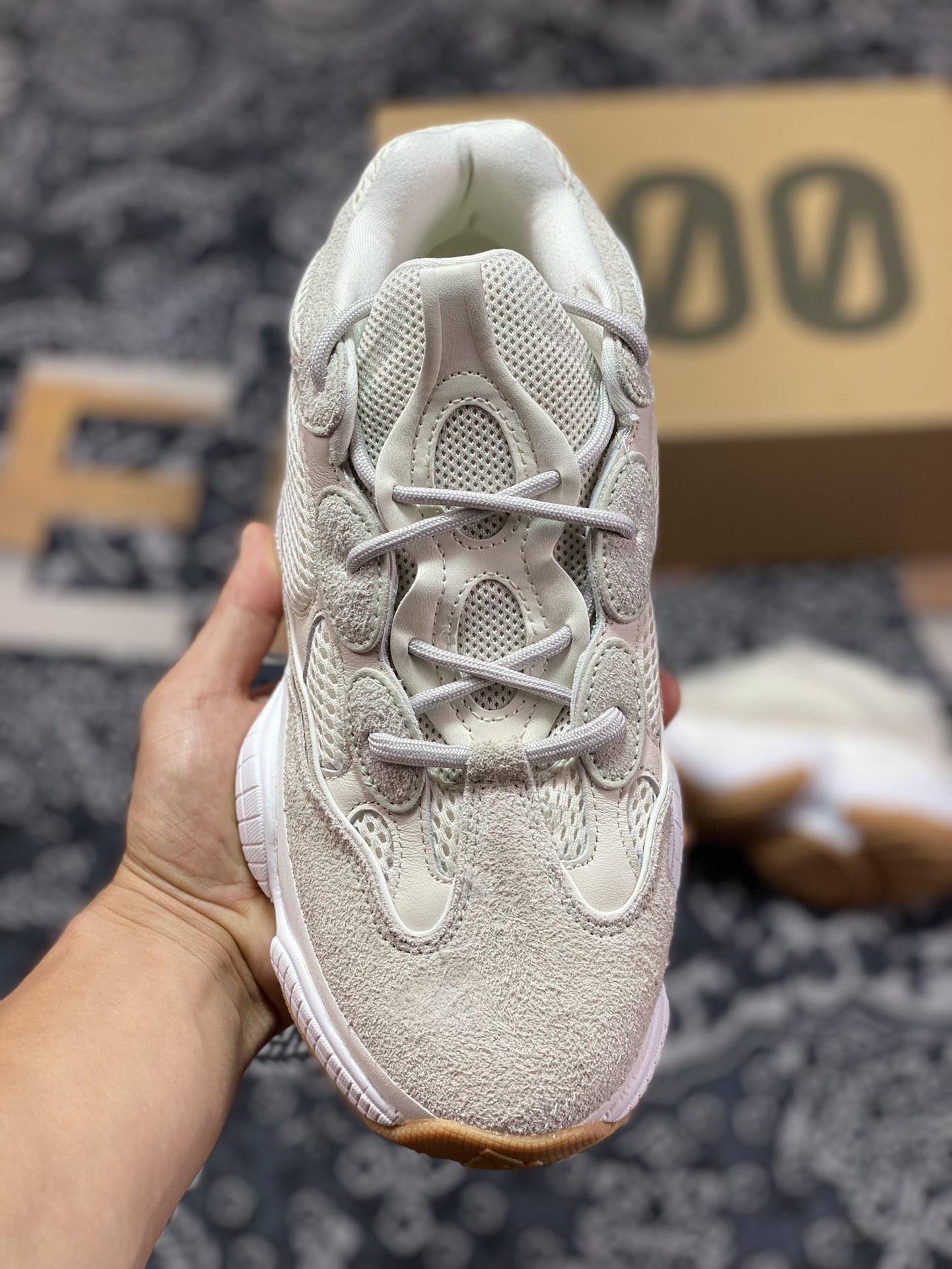 AD Yeezy 500 Pure Original ID1600 Defines Top Production Craftsmanship