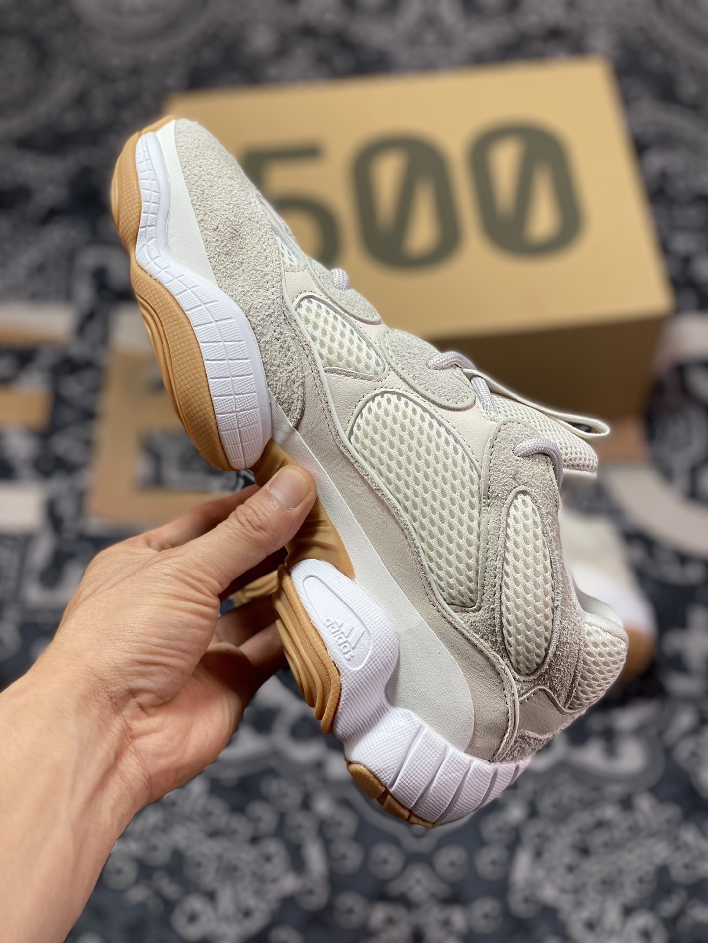 AD Yeezy 500 Pure Original ID1600 Defines Top Production Craftsmanship