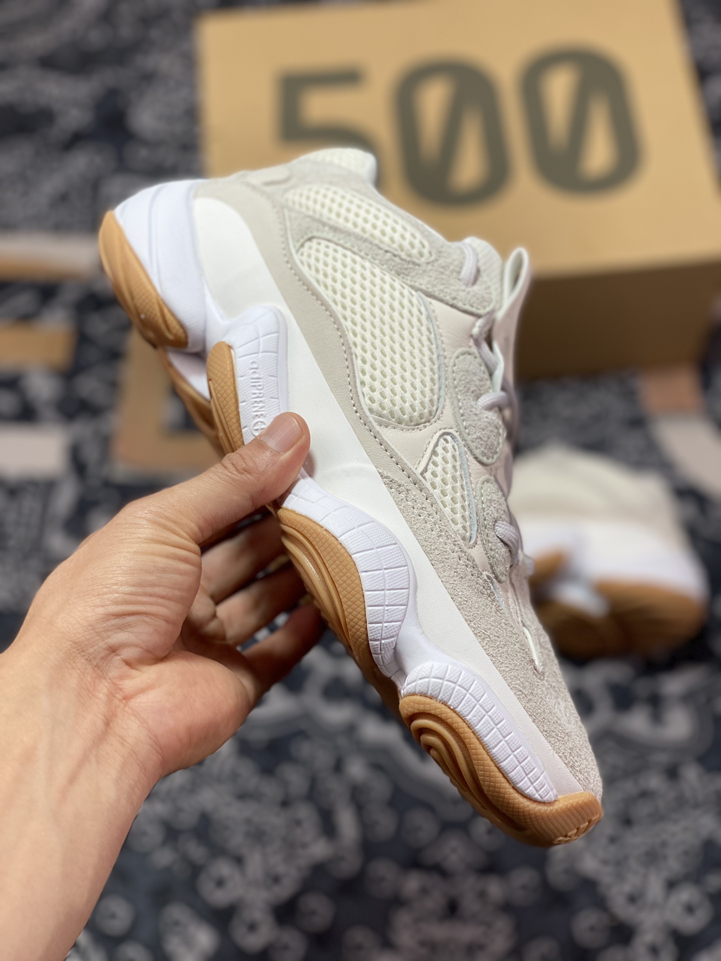 AD Yeezy 500 Pure Original ID1600 Defines Top Production Craftsmanship