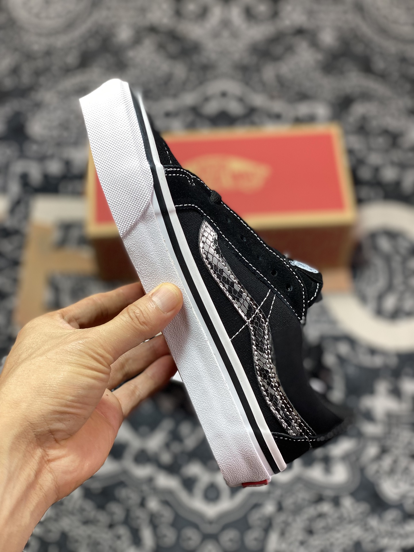 Vans Sk8-Low Reissue SF Side Snake Stripe Canvas Skate Shoes