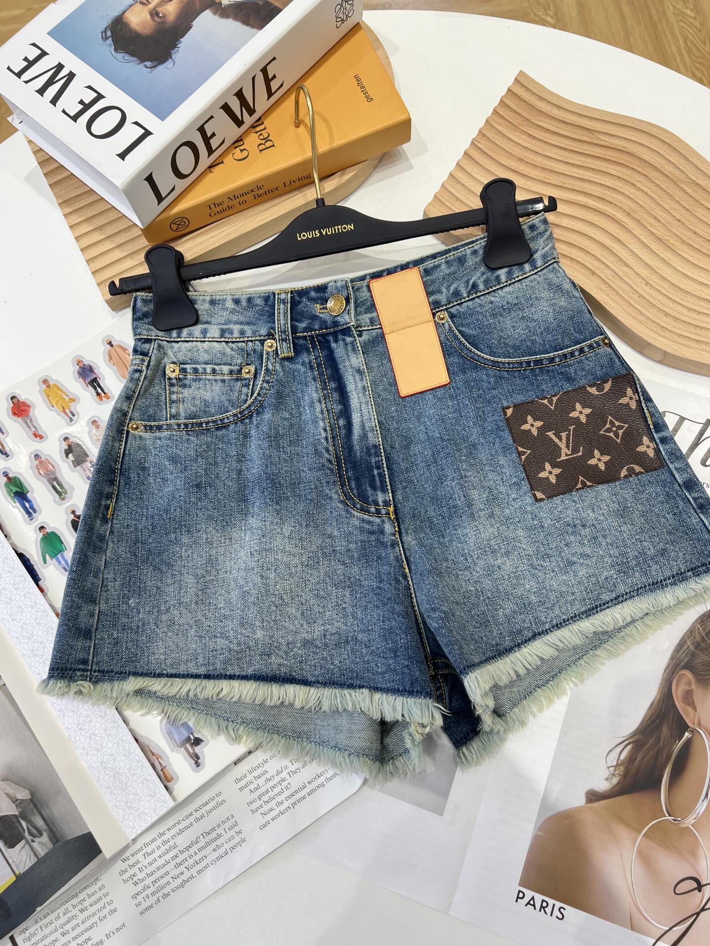 Louis Vuitton Clothing Jeans Shorts Monogram Canvas Denim Summer Collection Fashion Casual