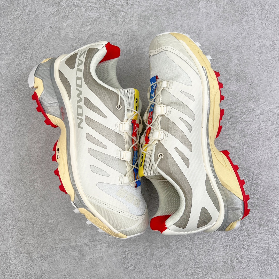 图片[3]-＃GX/绿X Salomon XT-4 OG Advanced 萨洛蒙系列低帮城市越野机能透气休闲运动鞋 鞋舌处附有迷你网眼袋收纳鞋绳以及下方的多色 Logo 标签 接着搭载奶油色 ACS 技术中底以及金色 TPU 塑料部件提升鞋款耐用性 中底与鞋面之间饰有海蓝色条状细节有效增添鞋款层次 最后应用黑色 Contragrip Chevron 外底完成鞋款设计 这次配色颇为高调 两款配色均以绚丽的渐变设计呈现 一款以粉紫渐变主打 另一款以黄绿渐变呈现 视觉效果相当吸睛 鞋面的使用玻璃纤维覆盖物加固 并通过细绳扣系带系统进行锁定 Salomon 的品牌logo 出现在脚后跟和前掌部位 中底虽然偏薄 但非常耐用 与模压塑料ACS 框架以及致密AC2 Muscle 鞋底单元结合 能够提供出色的支撑力和缓冲性 尺码：36 36.5 37.5 38 38.5 39 40 40.5 41 42 42.5 43 44 44.5 45-选品中心