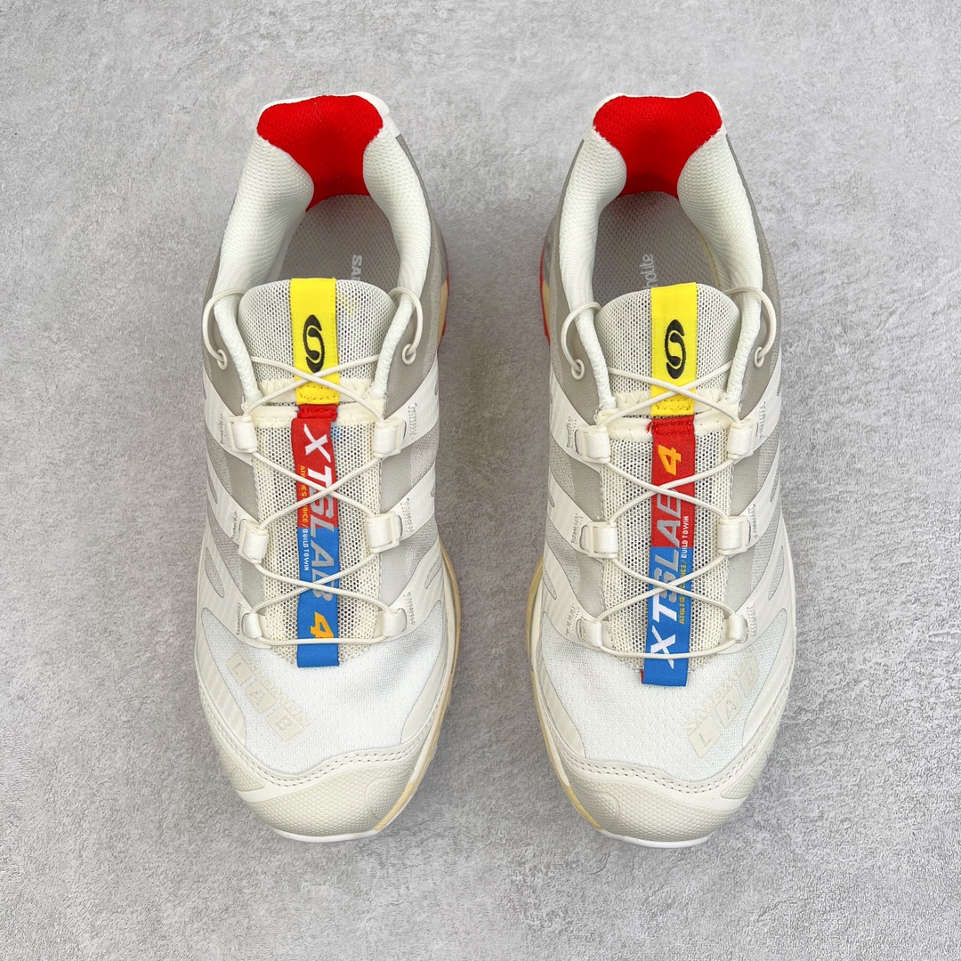 图片[2]-＃GX/绿X Salomon XT-4 OG Advanced 萨洛蒙系列低帮城市越野机能透气休闲运动鞋 鞋舌处附有迷你网眼袋收纳鞋绳以及下方的多色 Logo 标签 接着搭载奶油色 ACS 技术中底以及金色 TPU 塑料部件提升鞋款耐用性 中底与鞋面之间饰有海蓝色条状细节有效增添鞋款层次 最后应用黑色 Contragrip Chevron 外底完成鞋款设计 这次配色颇为高调 两款配色均以绚丽的渐变设计呈现 一款以粉紫渐变主打 另一款以黄绿渐变呈现 视觉效果相当吸睛 鞋面的使用玻璃纤维覆盖物加固 并通过细绳扣系带系统进行锁定 Salomon 的品牌logo 出现在脚后跟和前掌部位 中底虽然偏薄 但非常耐用 与模压塑料ACS 框架以及致密AC2 Muscle 鞋底单元结合 能够提供出色的支撑力和缓冲性 尺码：36 36.5 37.5 38 38.5 39 40 40.5 41 42 42.5 43 44 44.5 45-选品中心