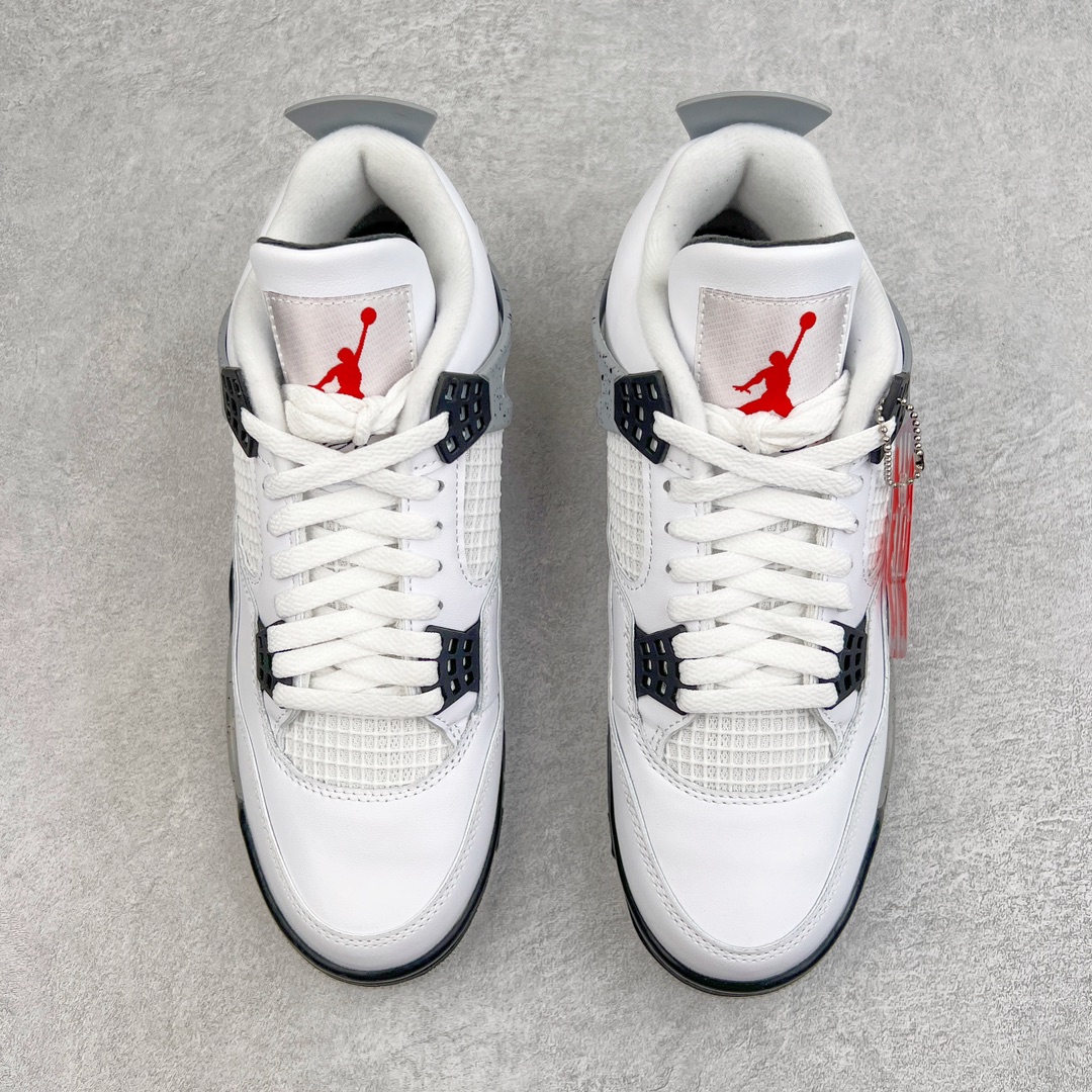 图片[2]-零售💰210 ＃VT 福利回馈‼Air Jordan AJ4 Retro 白水泥 840606-190 口碑大厂出品 原纸板楦头开发 定制优质皮料 完美鞋型匹配公司货 正确TPU鞋舌锁扣 最新原厂底模 大底卡色咬花完美 鞋柜必备鞋款 终端现货供应 尺码：40 40.5 41 42 42.5 43 44 44.5 45 46 47.5 编码：by2936010-运动鞋