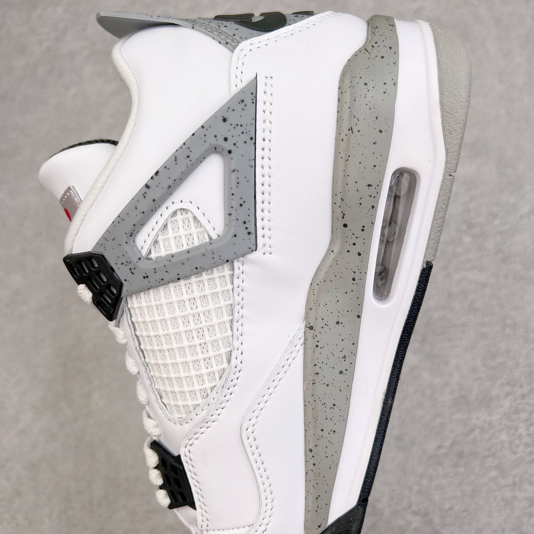 图片[7]-零售💰210 ＃VT 福利回馈‼Air Jordan AJ4 Retro 白水泥 840606-190 口碑大厂出品 原纸板楦头开发 定制优质皮料 完美鞋型匹配公司货 正确TPU鞋舌锁扣 最新原厂底模 大底卡色咬花完美 鞋柜必备鞋款 终端现货供应 尺码：40 40.5 41 42 42.5 43 44 44.5 45 46 47.5 编码：by2936010-运动鞋