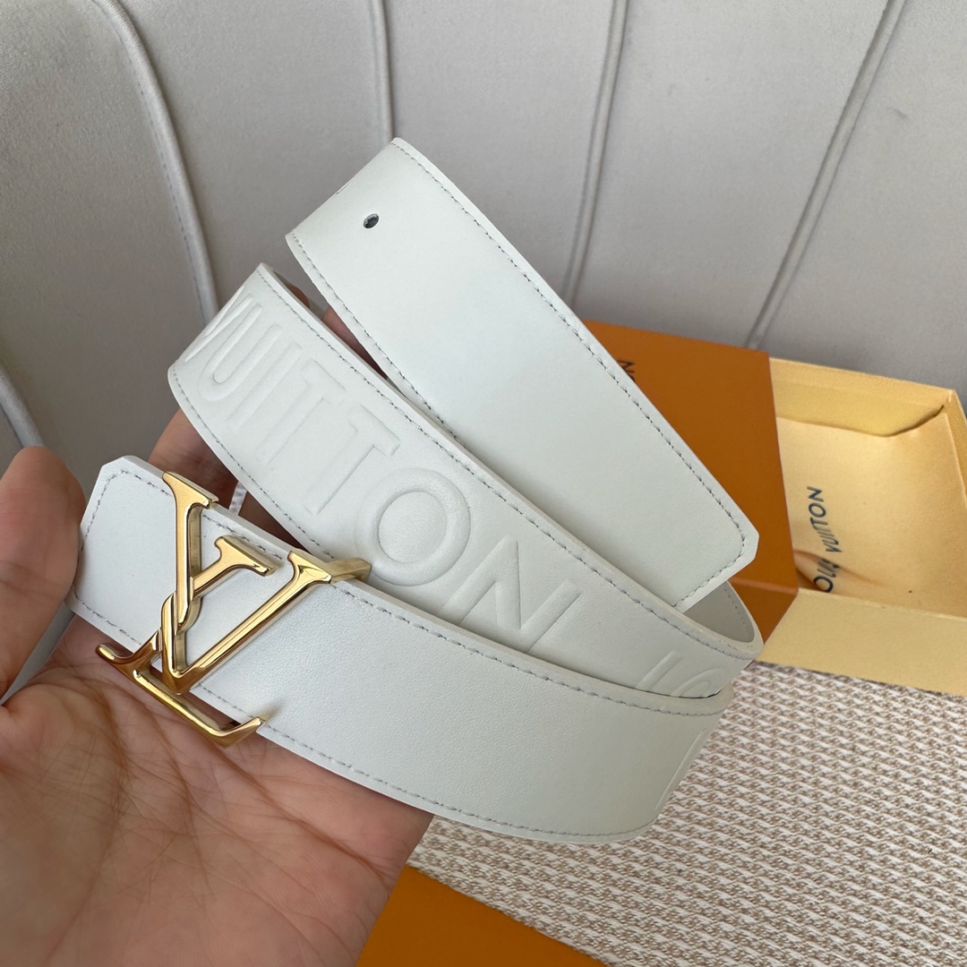 Louis Vuitton Cinturón Mejor réplica de capucines
 Piel vaca Cuero