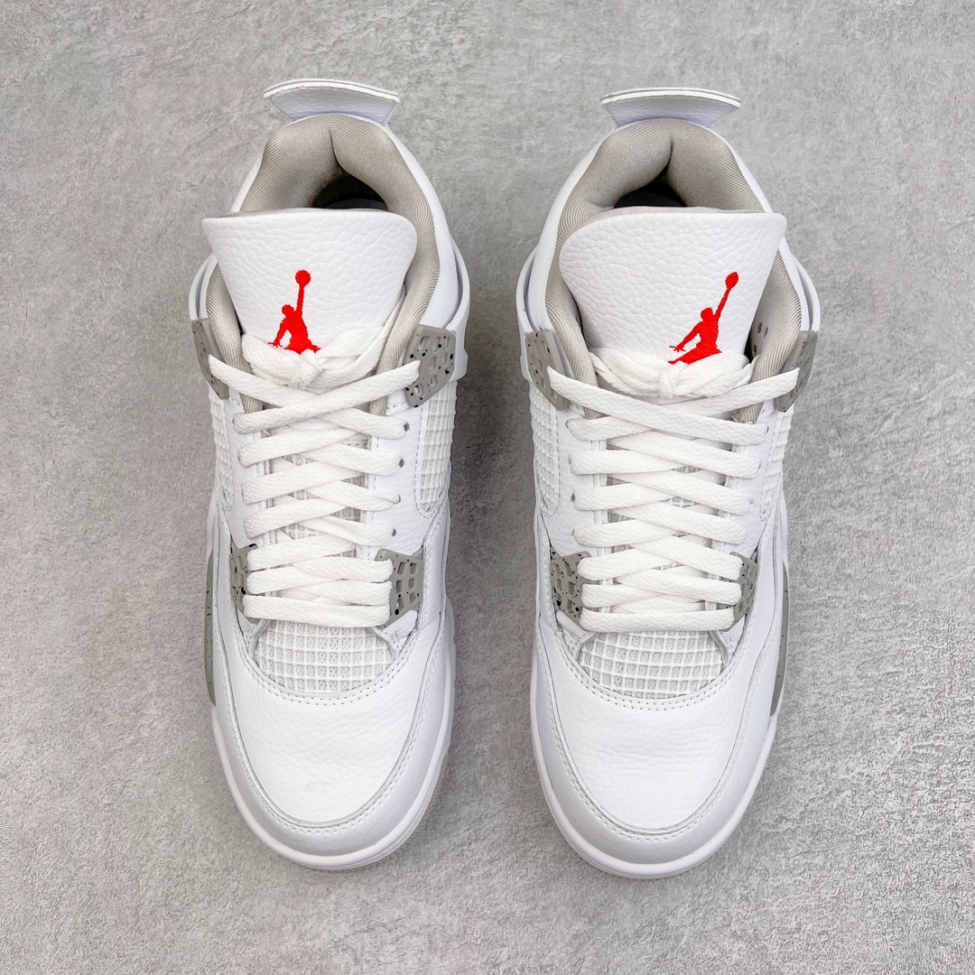 图片[2]-零售💰210 ＃VT 福利回馈‼Air Jordan AJ4 Retro 白灰奥利奥 CT8527-100 口碑大厂出品 原纸板楦头开发 定制优质皮料 完美鞋型匹配公司货 正确TPU鞋舌锁扣 最新原厂底模 大底卡色咬花完美 鞋柜必备鞋款 终端现货供应 尺码：40 40.5 41 42 42.5 43 44 44.5 45 46 47.5 编码：by2936010-运动鞋