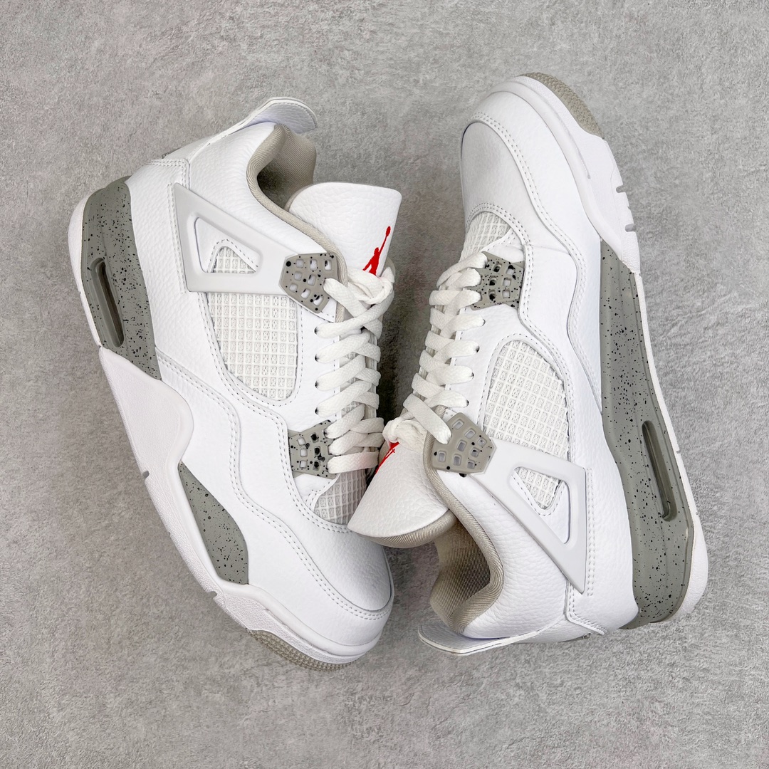 图片[3]-零售💰210 ＃VT 福利回馈‼Air Jordan AJ4 Retro 白灰奥利奥 CT8527-100 口碑大厂出品 原纸板楦头开发 定制优质皮料 完美鞋型匹配公司货 正确TPU鞋舌锁扣 最新原厂底模 大底卡色咬花完美 鞋柜必备鞋款 终端现货供应 尺码：40 40.5 41 42 42.5 43 44 44.5 45 46 47.5 编码：by2936010-运动鞋