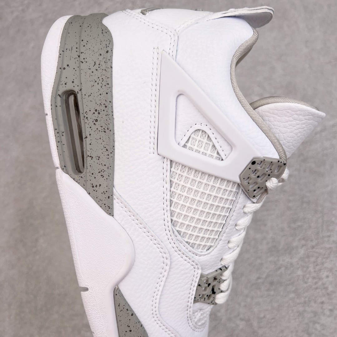 图片[6]-零售💰210 ＃VT 福利回馈‼Air Jordan AJ4 Retro 白灰奥利奥 CT8527-100 口碑大厂出品 原纸板楦头开发 定制优质皮料 完美鞋型匹配公司货 正确TPU鞋舌锁扣 最新原厂底模 大底卡色咬花完美 鞋柜必备鞋款 终端现货供应 尺码：40 40.5 41 42 42.5 43 44 44.5 45 46 47.5 编码：by2936010-运动鞋