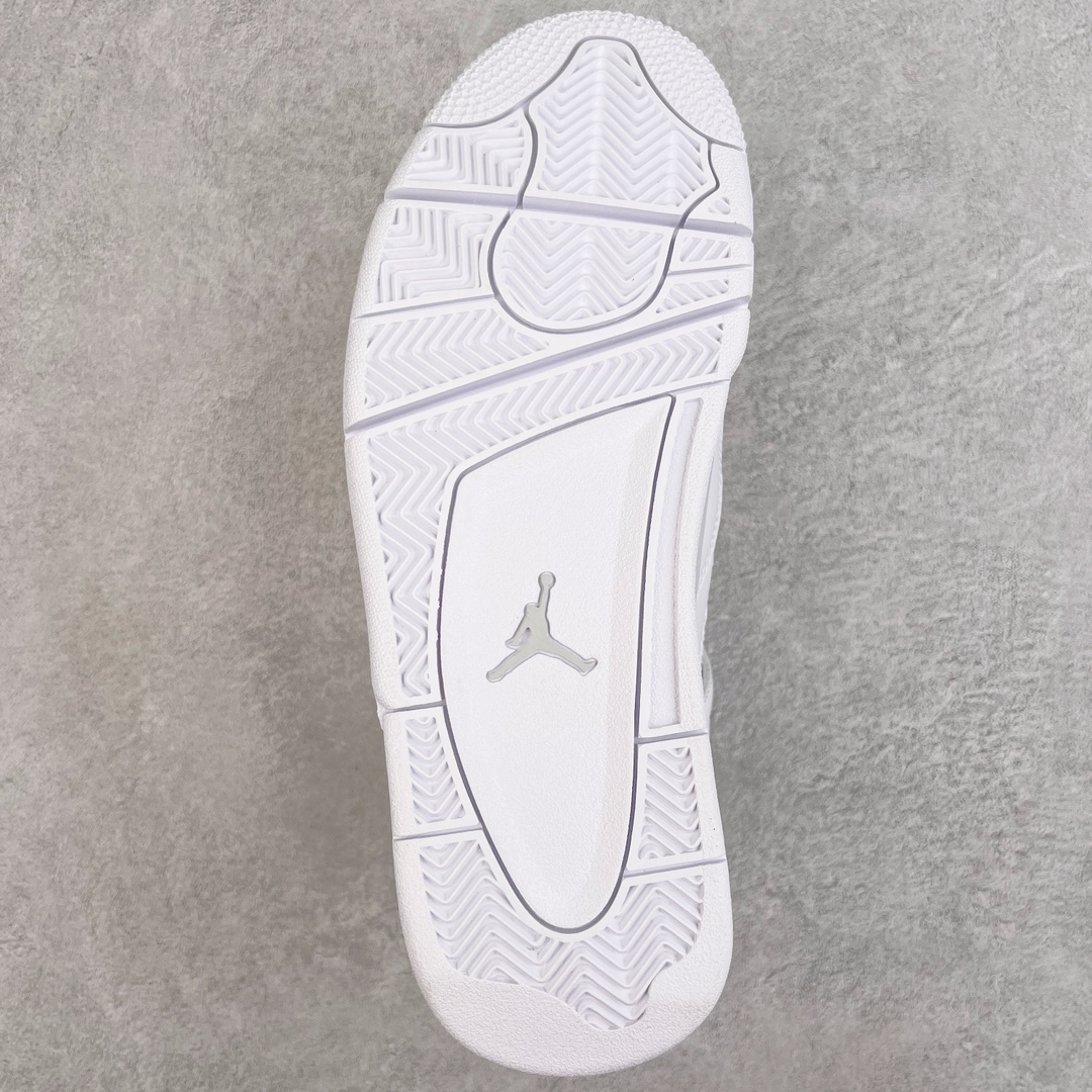 图片[9]-零售💰210 ＃VT 福利回馈‼Air Jordan AJ4 Retro 纯白/白猫 308497-100 口碑大厂出品 原纸板楦头开发 定制优质皮料 完美鞋型匹配公司货 正确TPU鞋舌锁扣 最新原厂底模 大底卡色咬花完美 鞋柜必备鞋款 终端现货供应 尺码：40 40.5 41 42 42.5 43 44 44.5 45 46 47.5 编码：by2936010-运动鞋