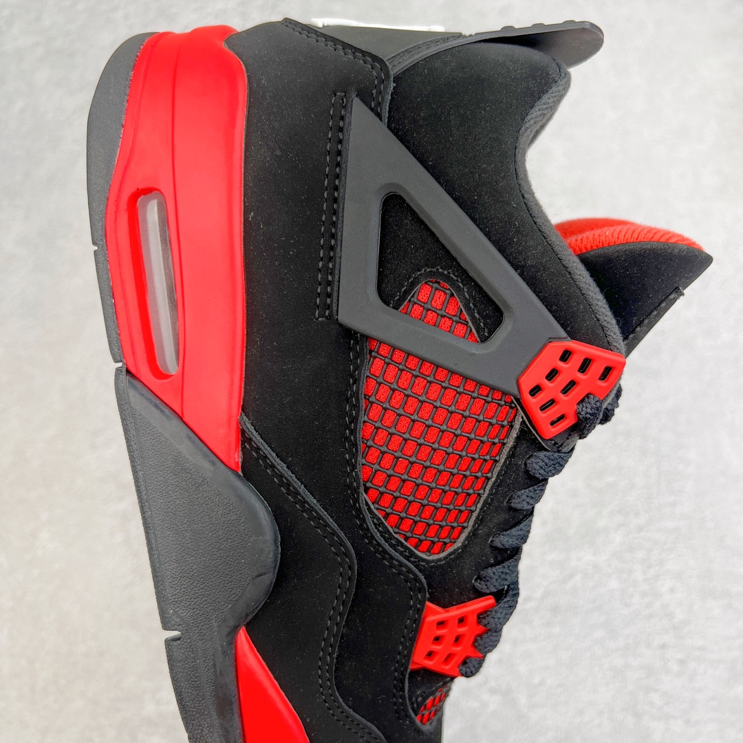 图片[6]-零售💰210 ＃VT 福利回馈‼Air Jordan AJ4 Retro \”Red Thunder\” 黑红雷电 CT8527-016 口碑大厂出品 原纸板楦头开发 定制优质皮料 完美鞋型匹配公司货 正确TPU鞋舌锁扣 最新原厂底模 大底卡色咬花完美 鞋柜必备鞋款 终端现货供应 尺码：40 40.5 41 42 42.5 43 44 44.5 45 46 47.5 编码：by2936010-运动鞋