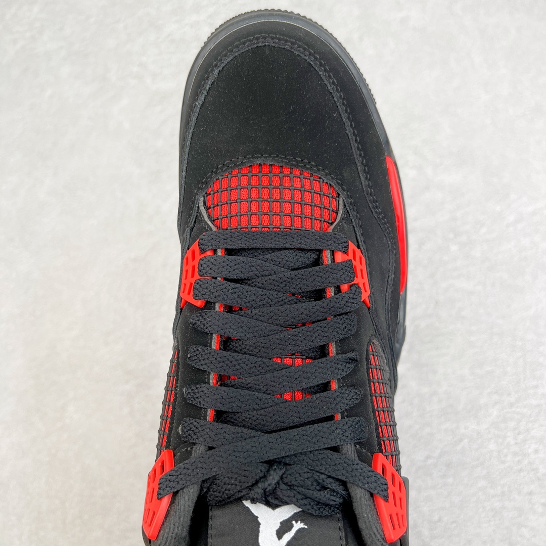 图片[4]-零售💰210 ＃VT 福利回馈‼Air Jordan AJ4 Retro \”Red Thunder\” 黑红雷电 CT8527-016 口碑大厂出品 原纸板楦头开发 定制优质皮料 完美鞋型匹配公司货 正确TPU鞋舌锁扣 最新原厂底模 大底卡色咬花完美 鞋柜必备鞋款 终端现货供应 尺码：40 40.5 41 42 42.5 43 44 44.5 45 46 47.5 编码：by2936010-运动鞋