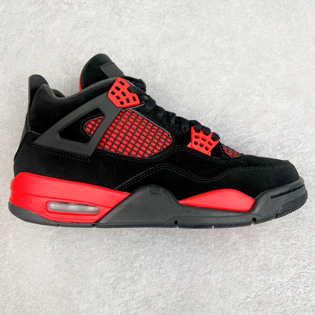 零售💰210 ＃VT 福利回馈‼Air Jordan AJ4 Retro \”Red Thunder\” 黑红雷电 CT8527-016 口碑大厂出品 原纸板楦头开发 定制优质皮料 完美鞋型匹配公司货 正确TPU鞋舌锁扣 最新原厂底模 大底卡色咬花完美 鞋柜必备鞋款 终端现货供应 尺码：40 40.5 41 42 42.5 43 44 44.5 45 46 47.5 编码：by2936010-运动鞋