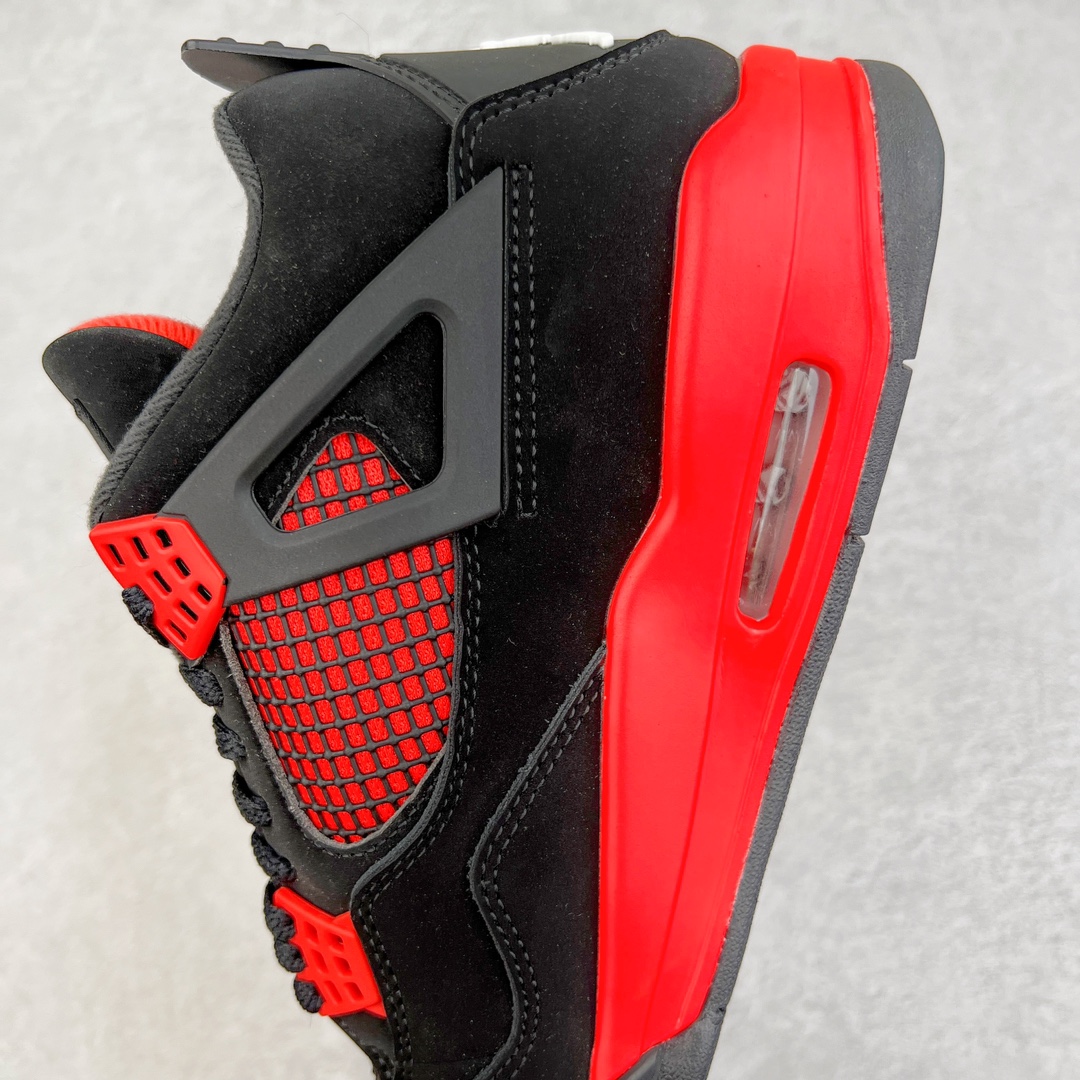 图片[7]-零售💰210 ＃VT 福利回馈‼Air Jordan AJ4 Retro \”Red Thunder\” 黑红雷电 CT8527-016 口碑大厂出品 原纸板楦头开发 定制优质皮料 完美鞋型匹配公司货 正确TPU鞋舌锁扣 最新原厂底模 大底卡色咬花完美 鞋柜必备鞋款 终端现货供应 尺码：40 40.5 41 42 42.5 43 44 44.5 45 46 47.5 编码：by2936010-运动鞋