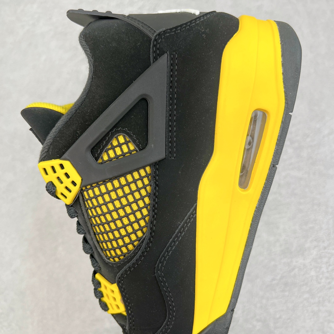 图片[7]-零售💰210 ＃VT 福利回馈‼Air Jordan AJ4 Retro 黑黄雷公 DH6927-017 口碑大厂出品 原纸板楦头开发 定制优质皮料 完美鞋型匹配公司货 正确TPU鞋舌锁扣 最新原厂底模 大底卡色咬花完美 鞋柜必备鞋款 终端现货供应 尺码：40 40.5 41 42 42.5 43 44 44.5 45 46 47.5 编码：by2936010-运动鞋